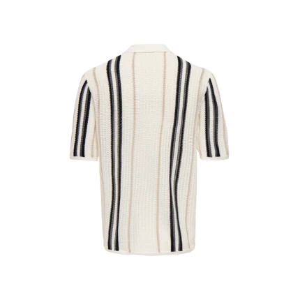 Camicia Only & Sons bianca con strisce verticali a contrasto - Image 2