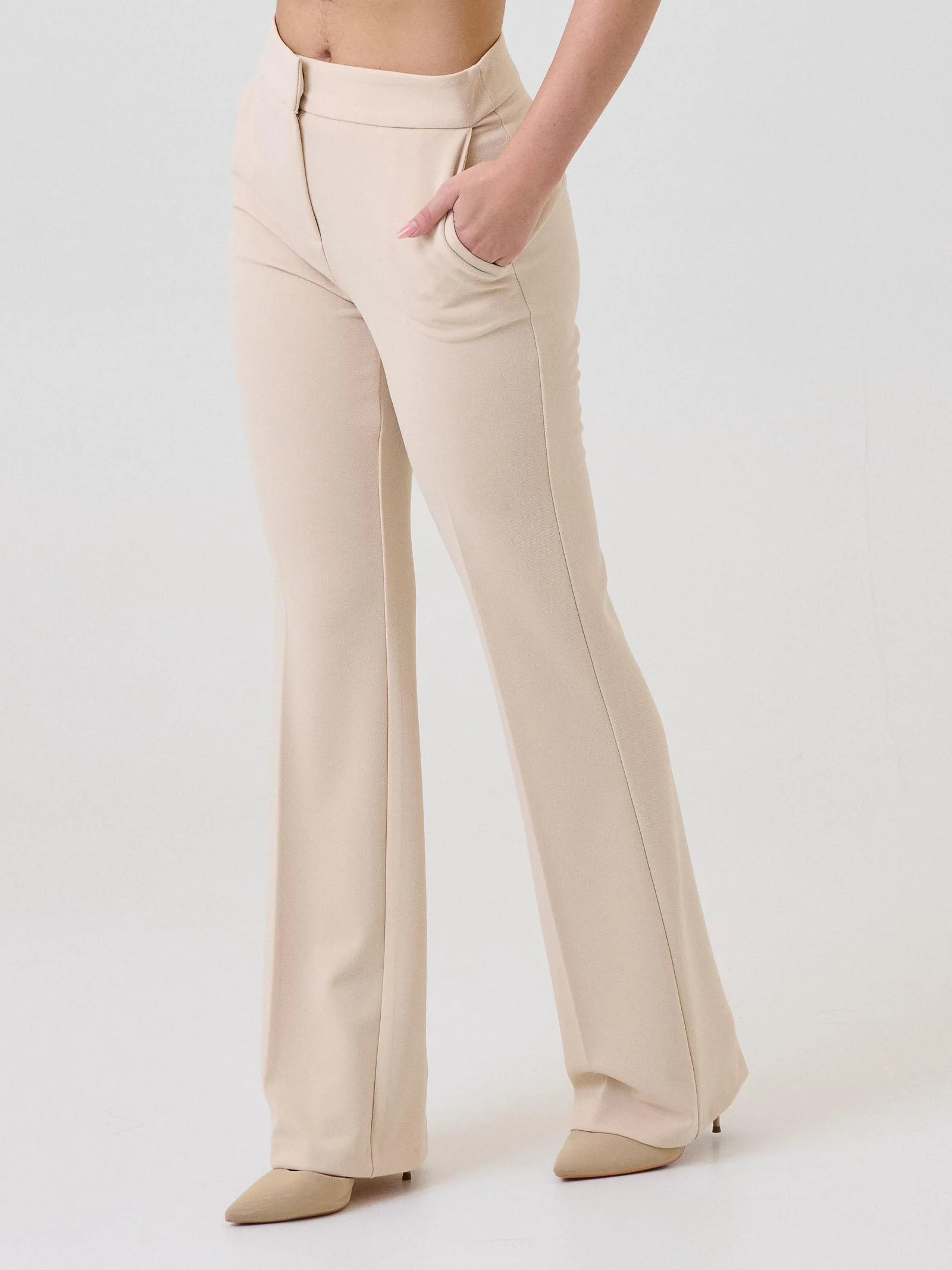 Pantalone a palazzo Armoire crema - Image 2