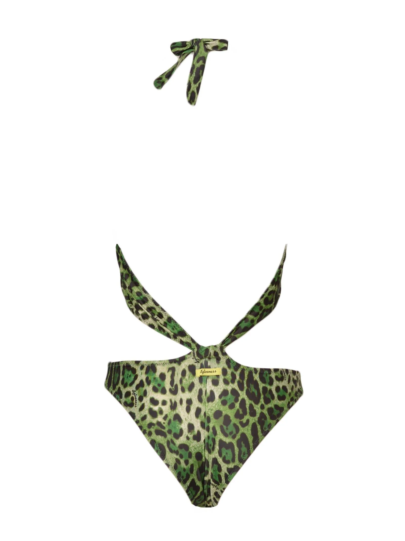 Costume monokini intero Green leopard - Image 3