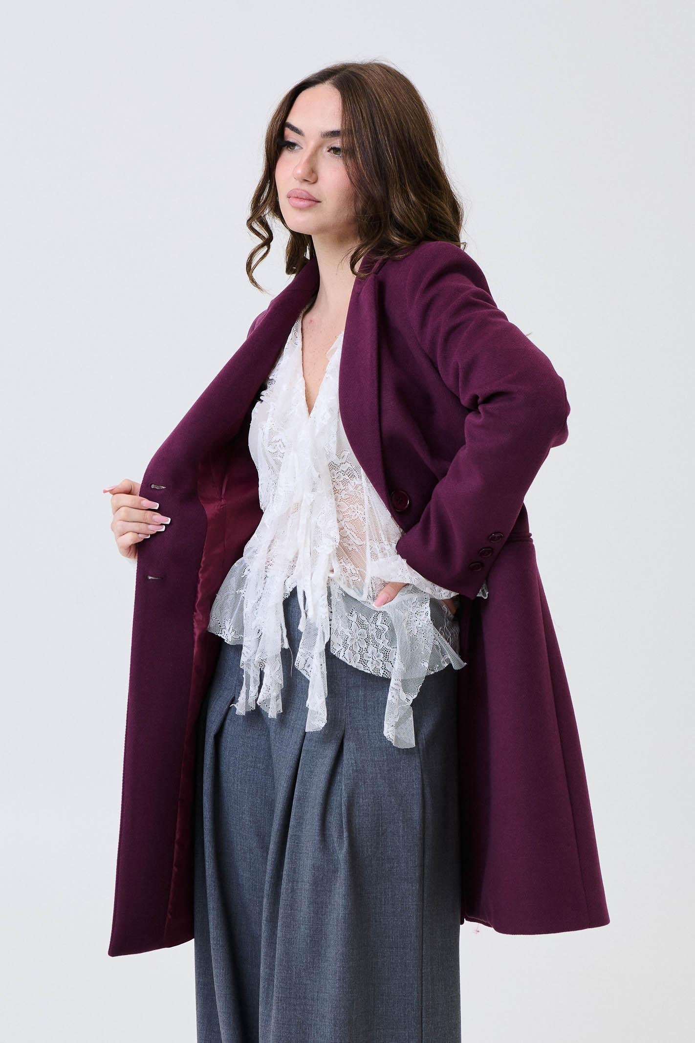 Cappotto monopetto Armoire bordeaux - Image 2