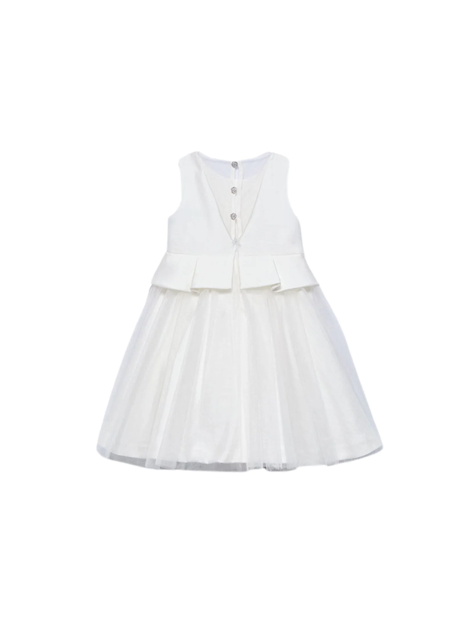 Abito Abel & Lula bianco con corpetto strutturato e gonna in tulle