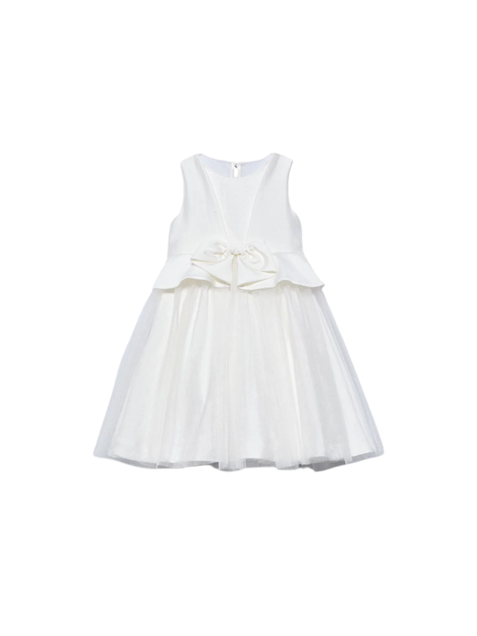 Abito Abel & Lula bianco con corpetto strutturato e gonna in tulle - Image 2