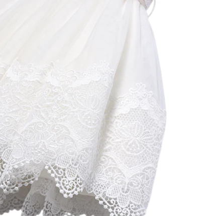 Abito Abel & Lula avorio in pizzo ricamato e tulle - Image 3