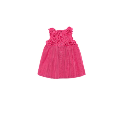Abito Abel & Lula fucsia con applicazioni floreali 3D - Image 2