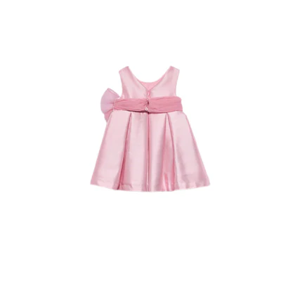 Abito Abel & Lula rosa con fiore applicato e cintura in tulle glitter - Image 2