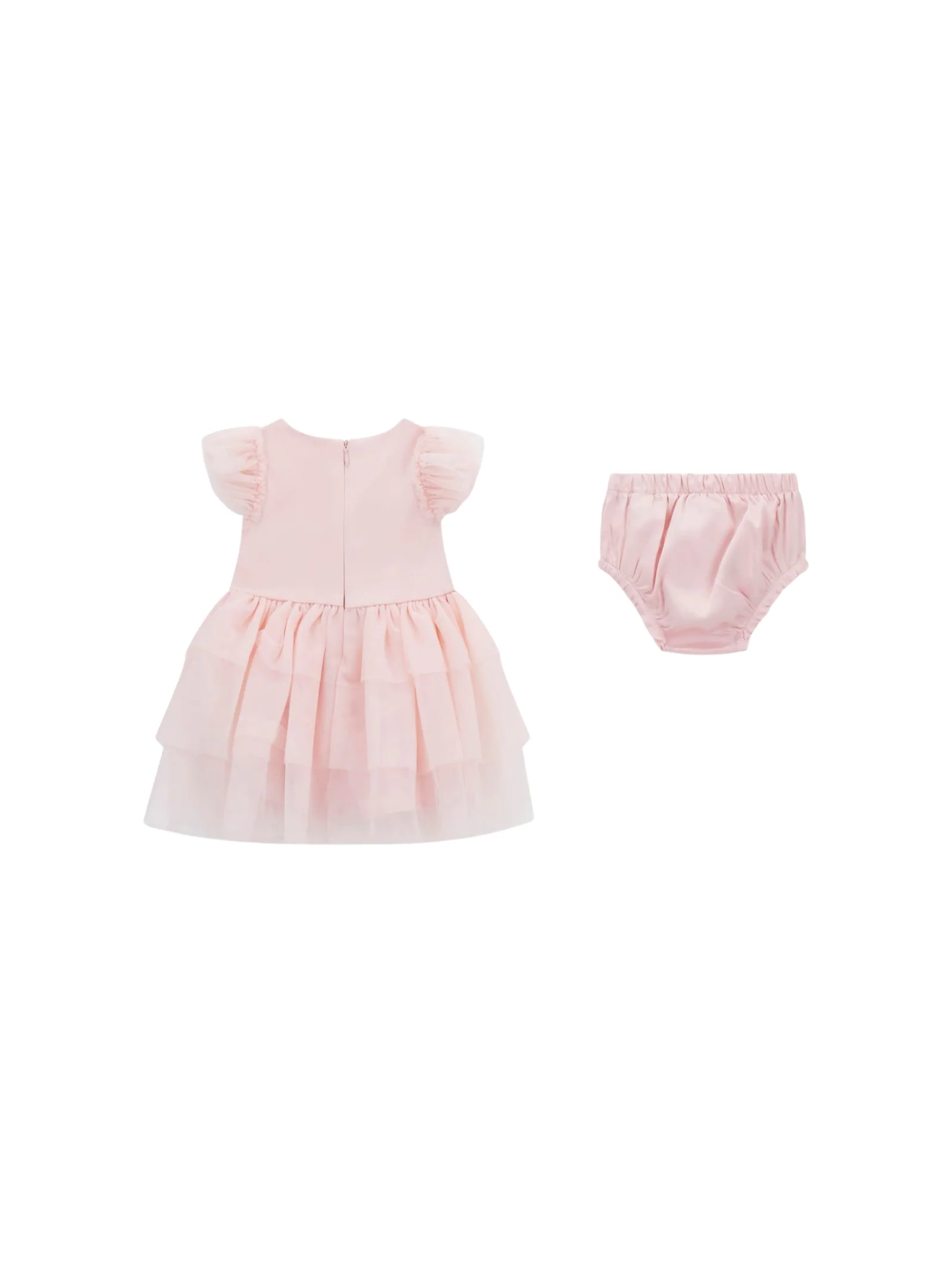 Abito con culotte Guess rosa con maniche a sbuffo - Image 2