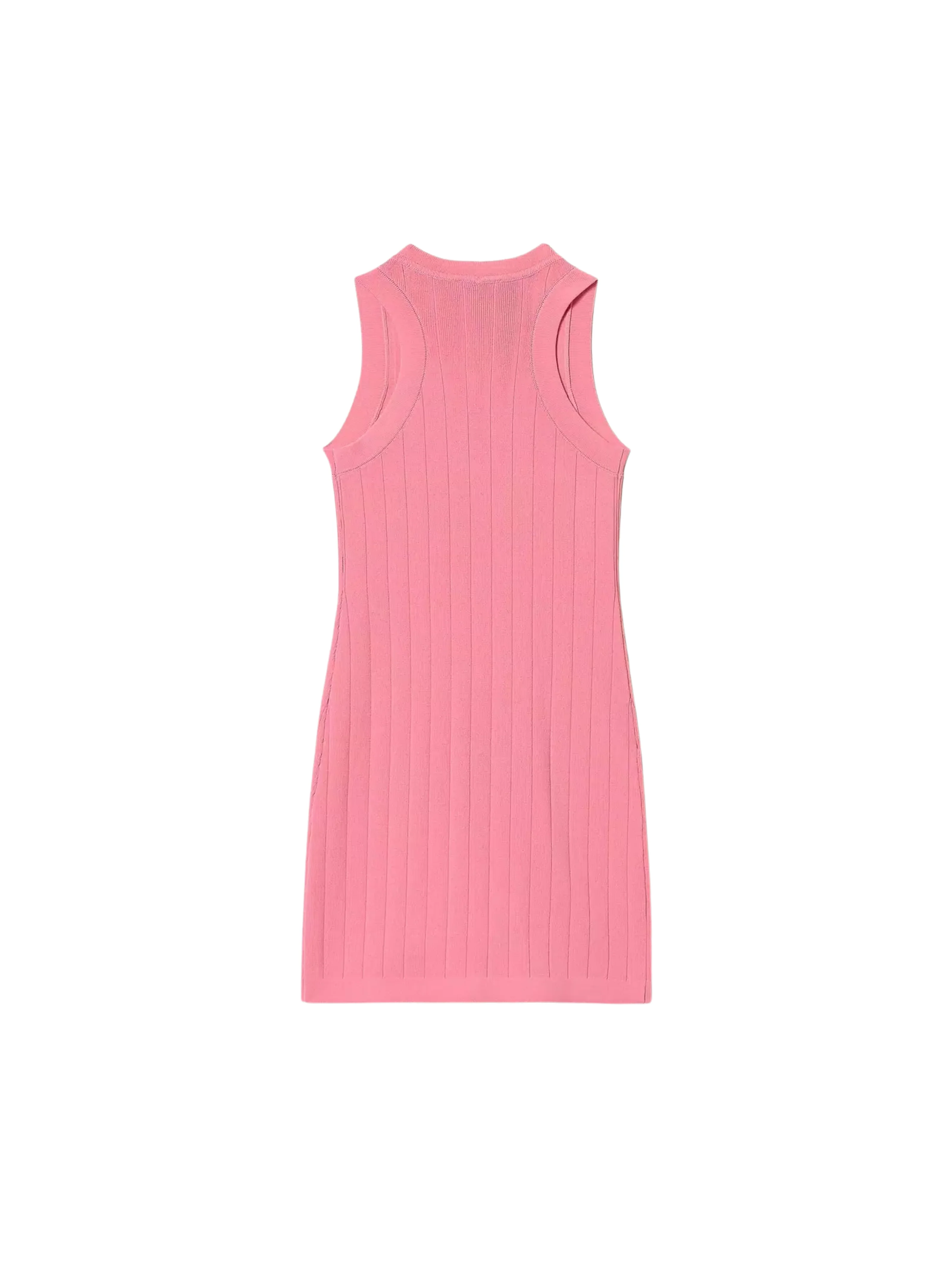 Abito corto Twinset rosa in maglia con bottoni - Image 2