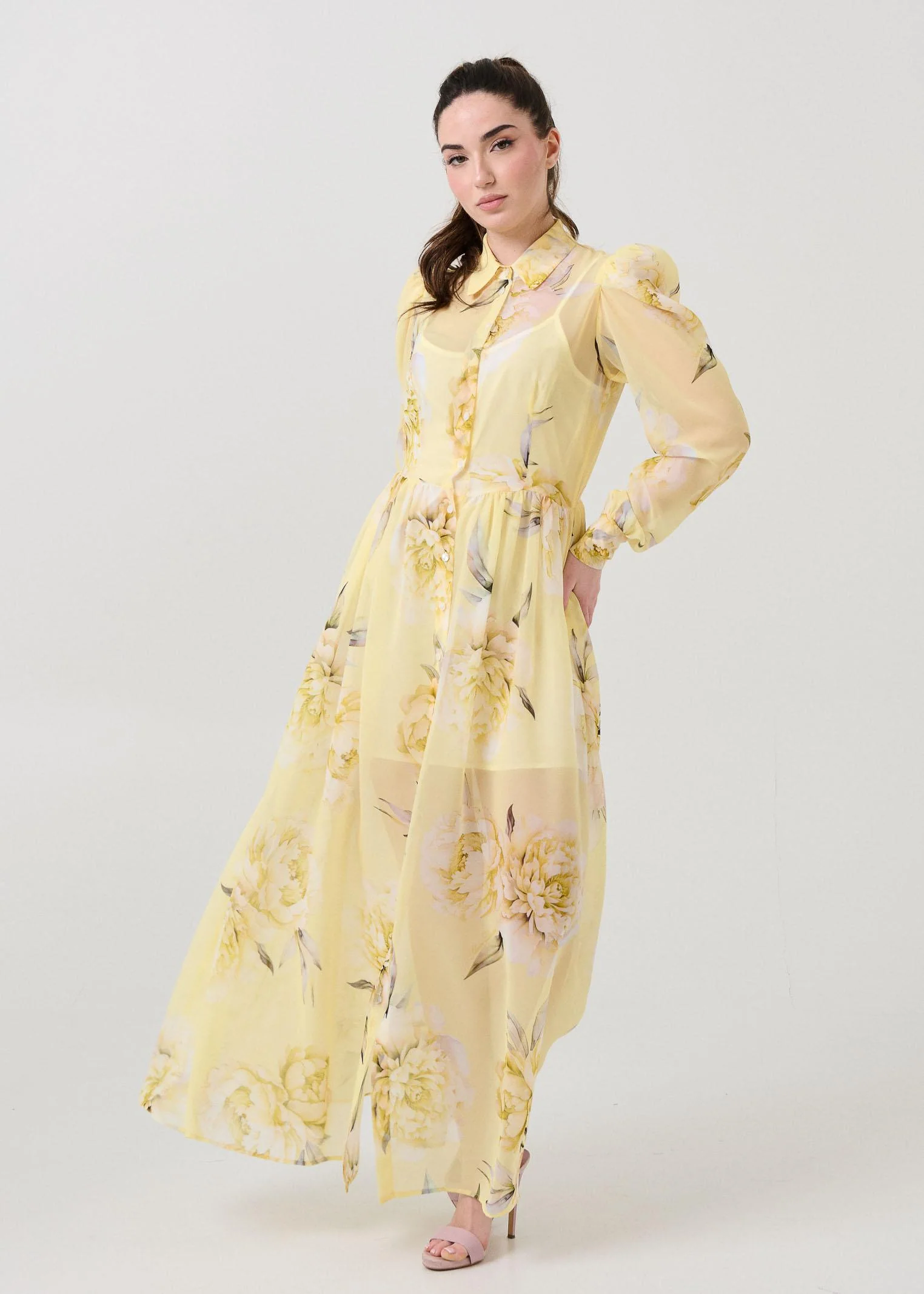 Abito "Dahlia Chemy" Silence Limited giallo