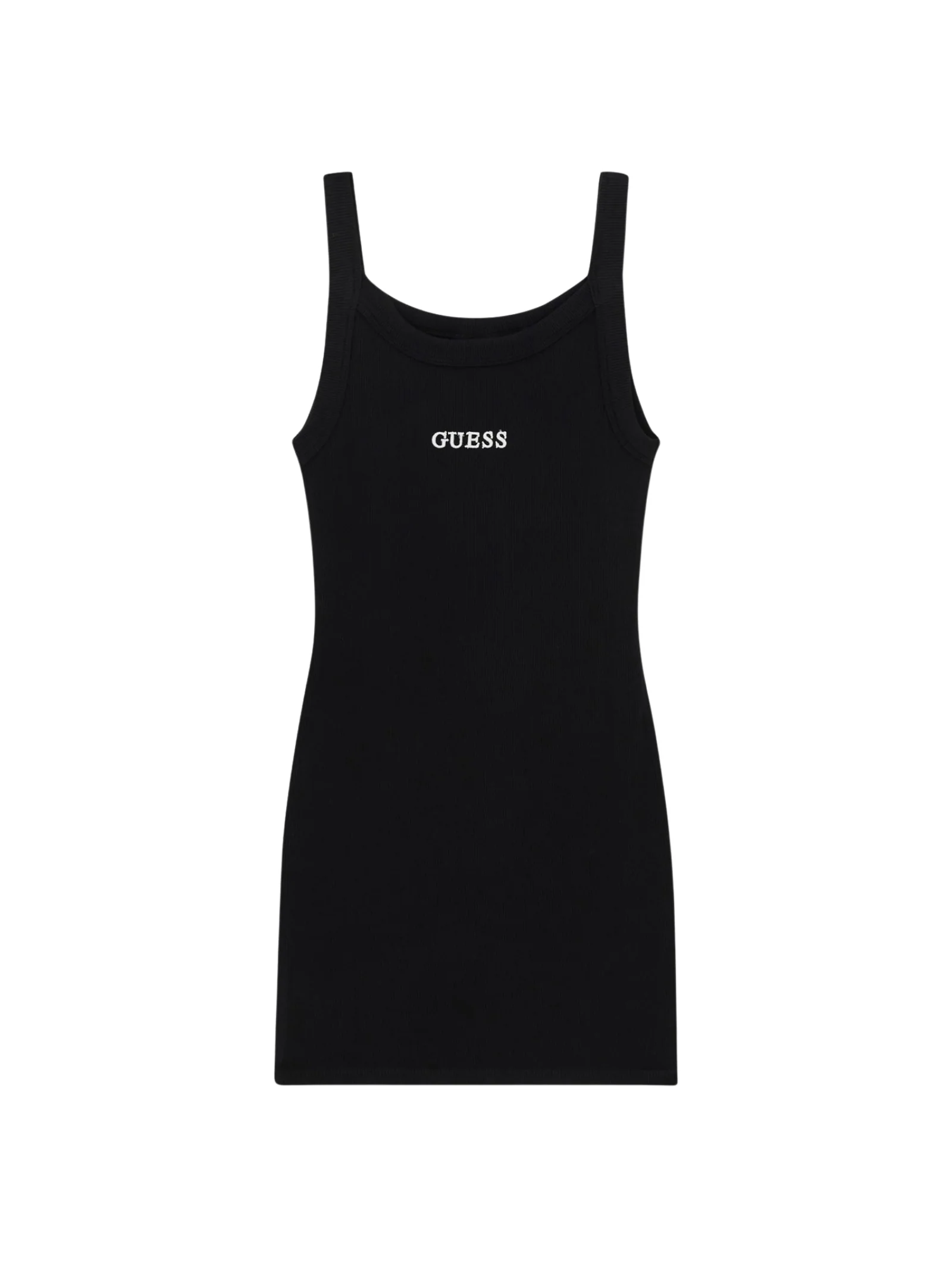 Abito Guess bianco con logo a contrasto