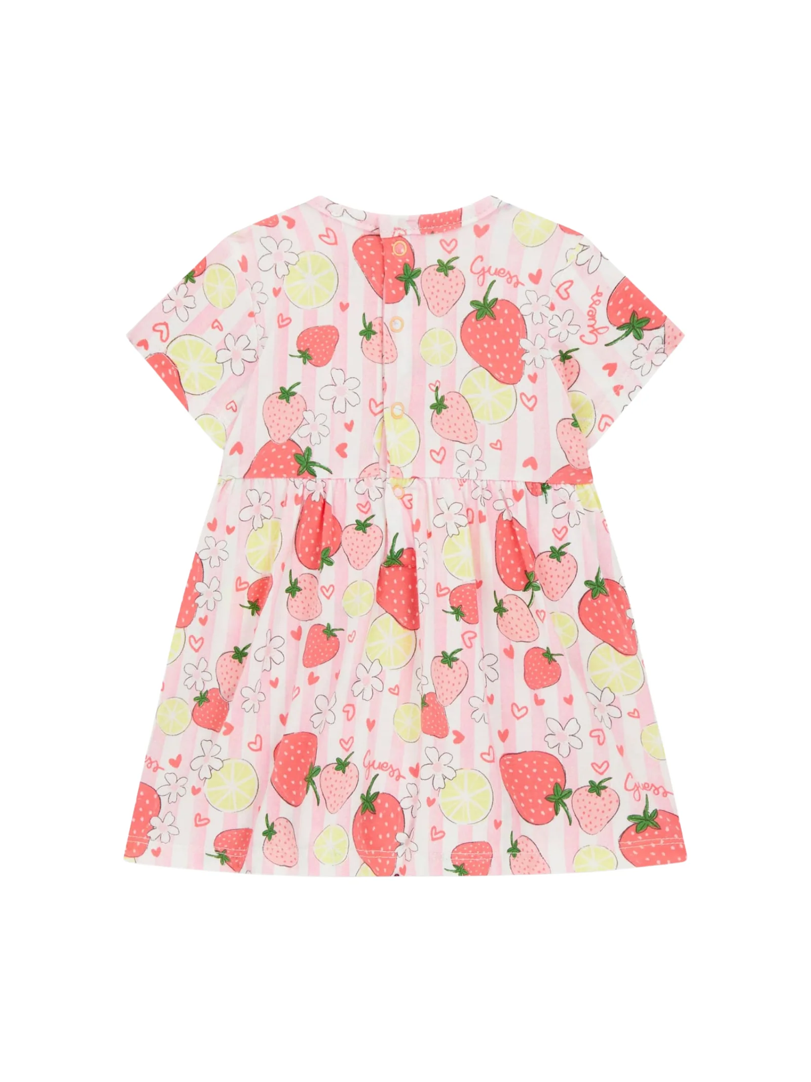 Abito Guess rosa con stampa frutta all over - Image 2