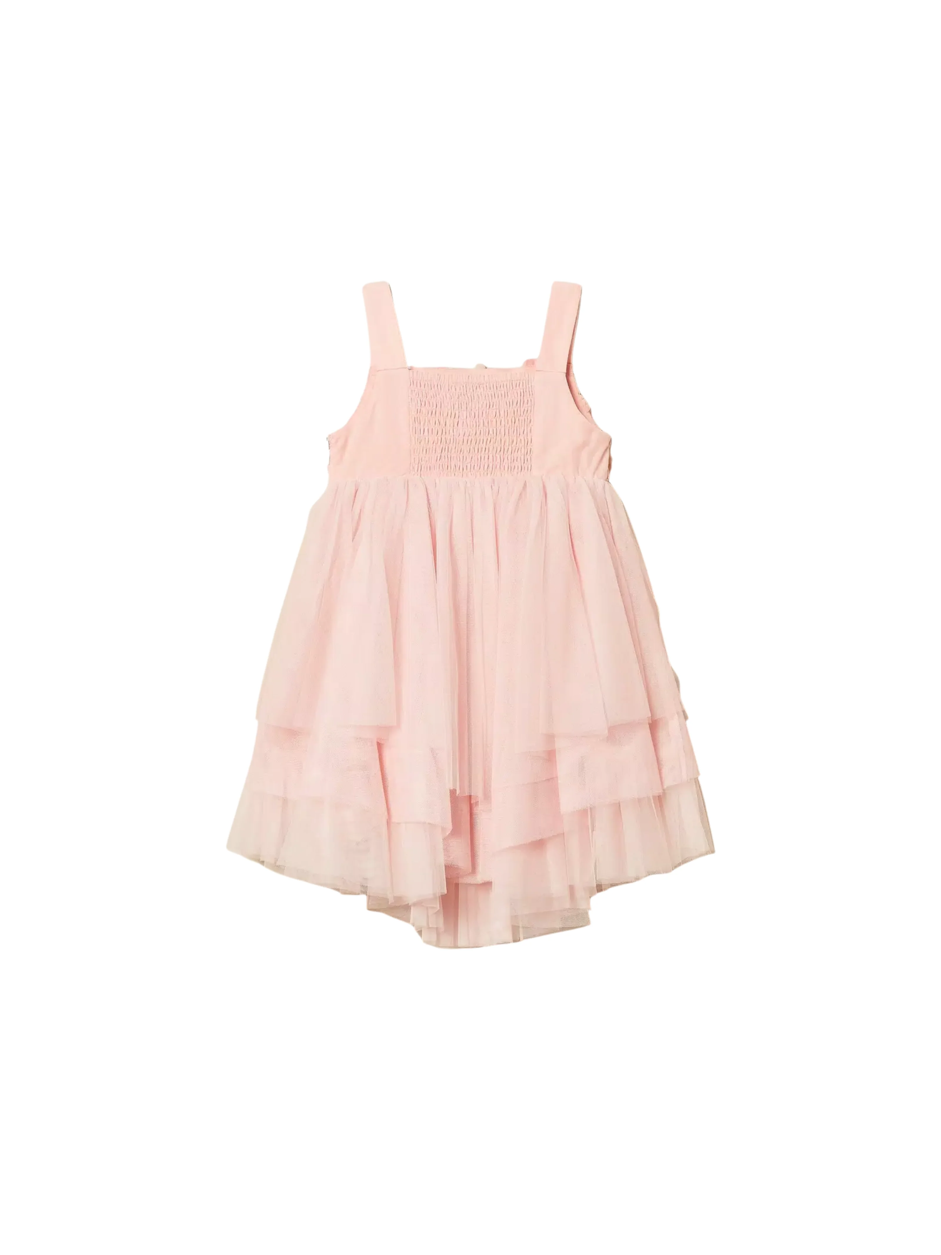 Abito in tulle Twinset rosa con balze - Image 2
