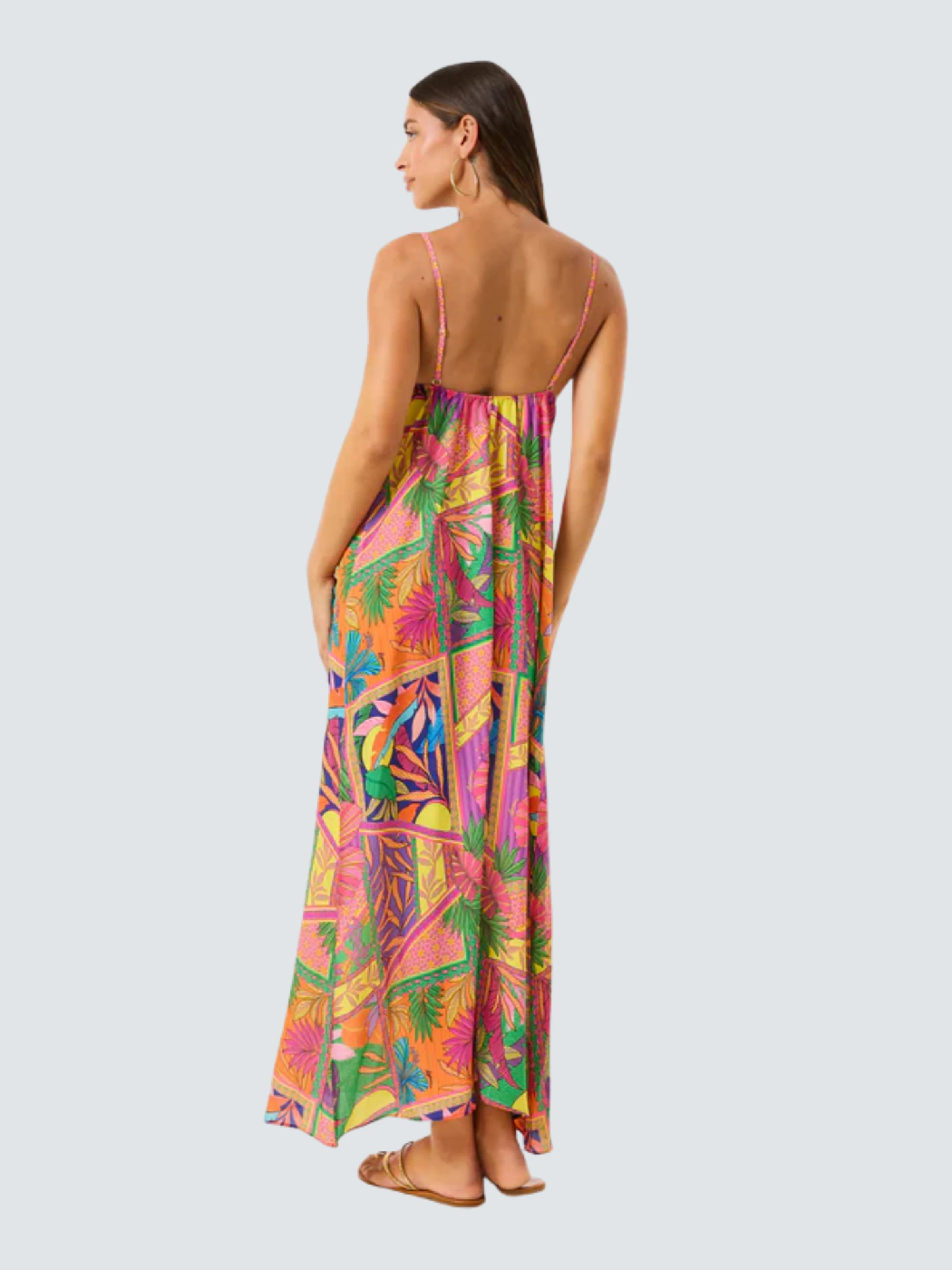 Abito lungo 4Giveness multicolor pop foulard - Image 2
