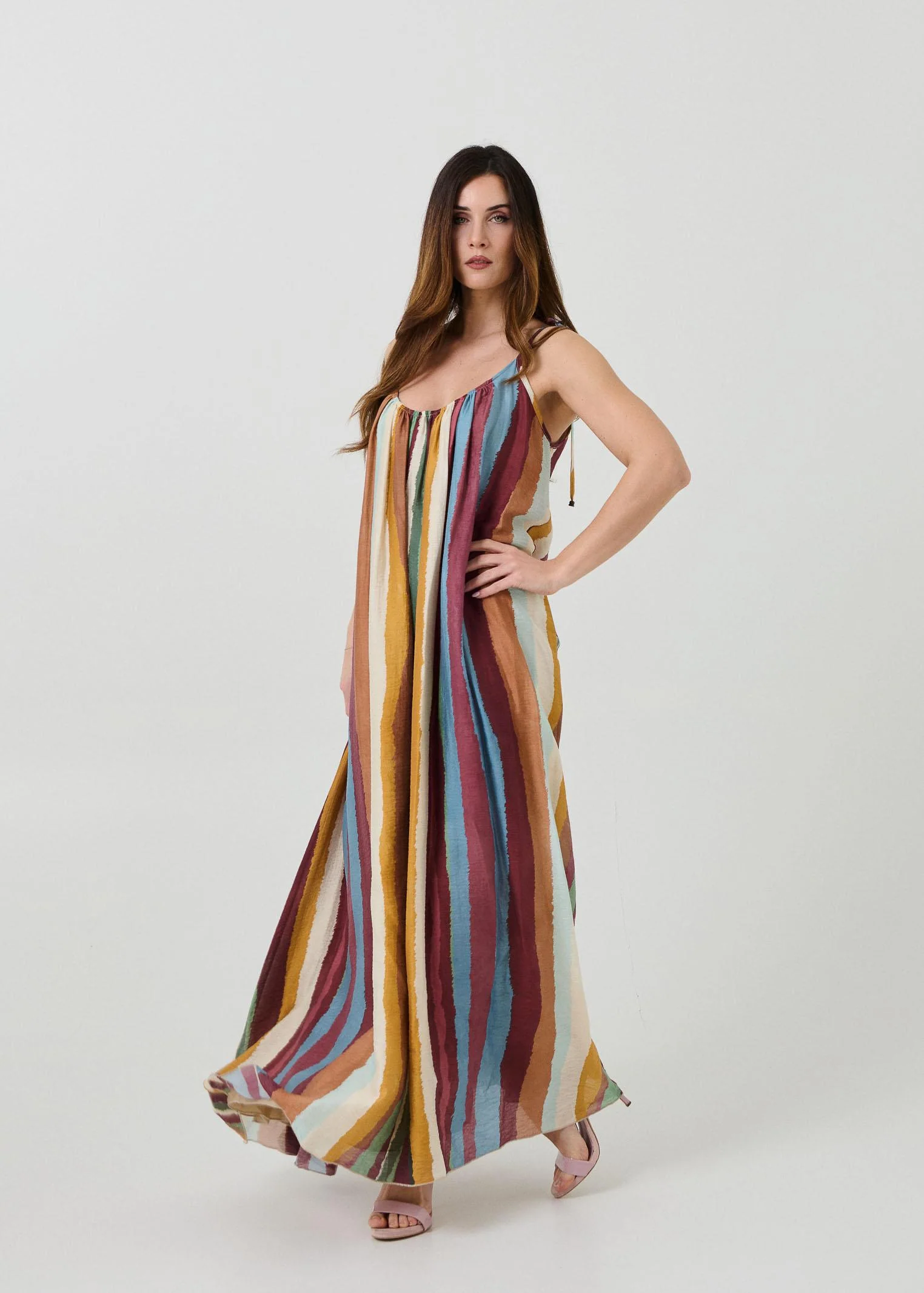 Abito lungo Dixie multicolor - Image 2
