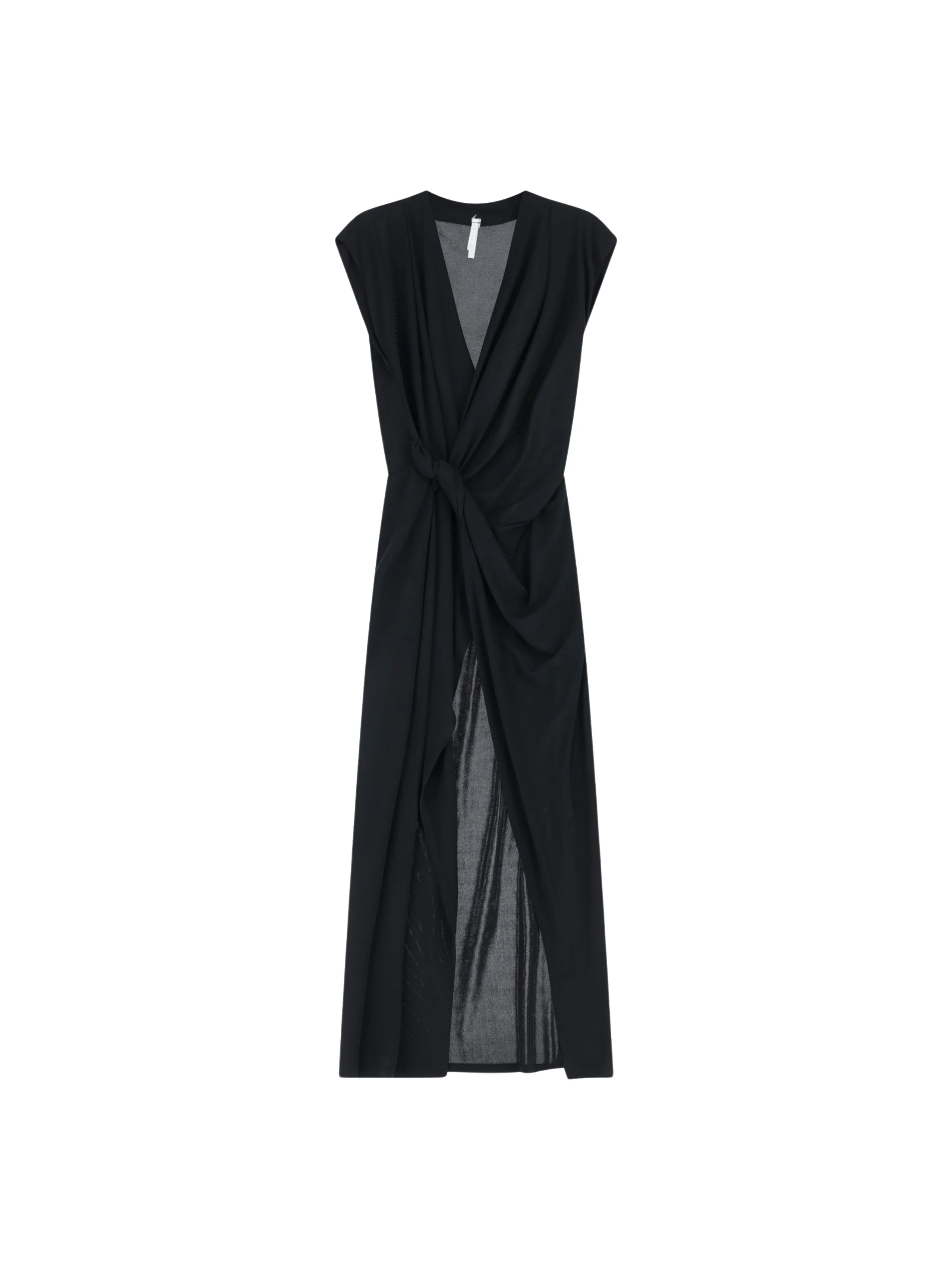 Abito lungo Imperial nero drappeggiato