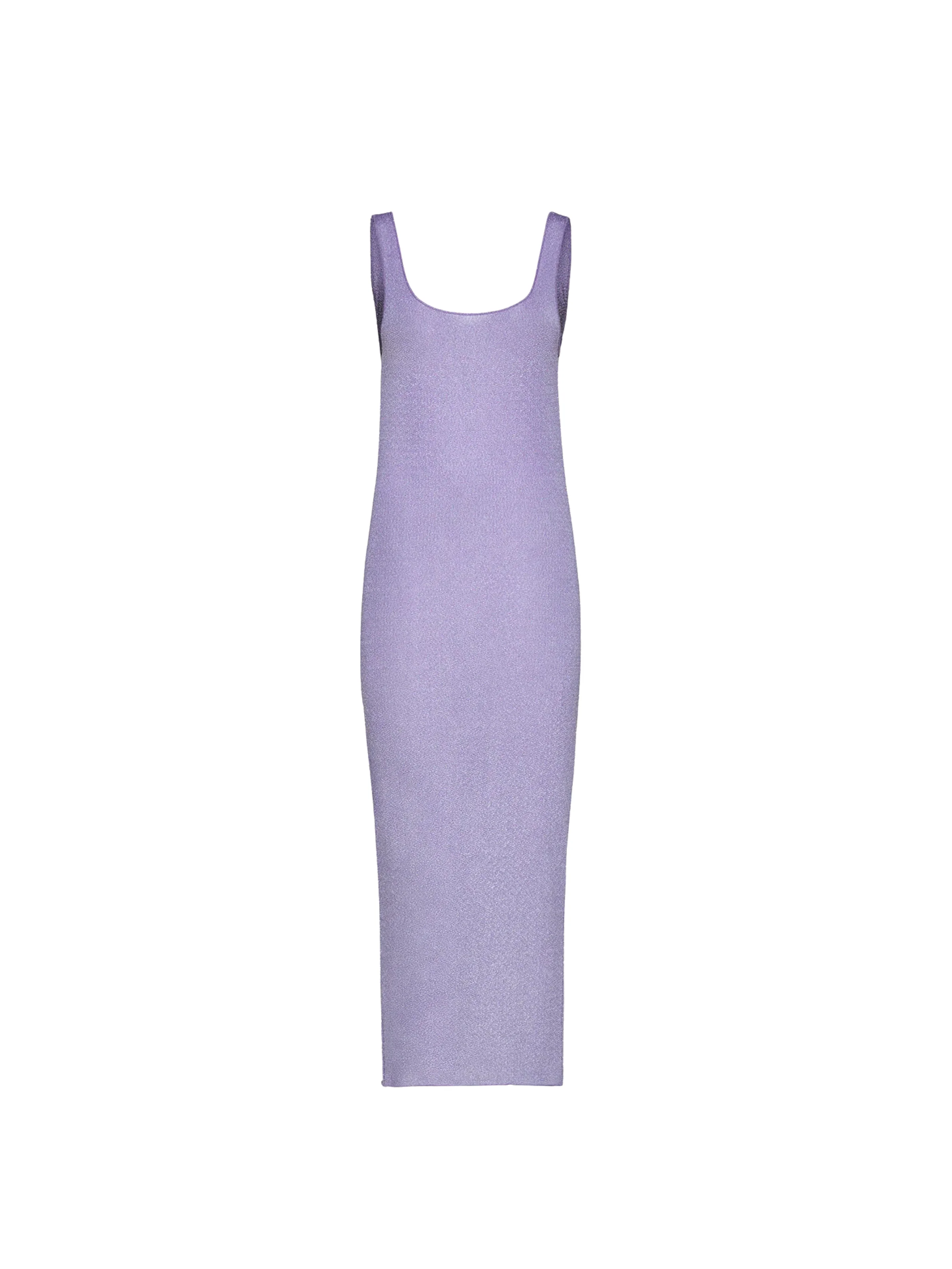 Abito lungo lurex Fk lilla con scollo profondo posteriore - Image 3
