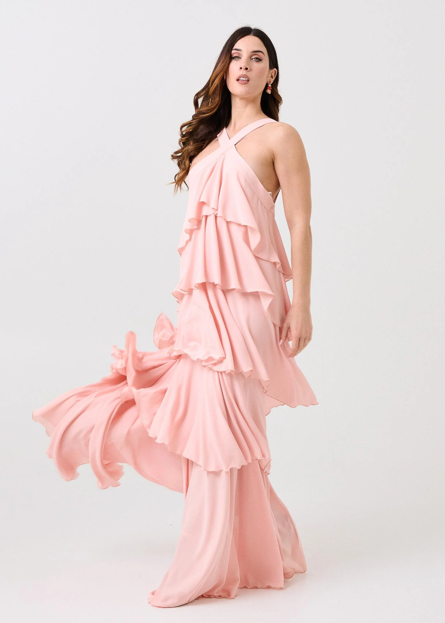 Abito "new lilly" Silence Limited rosa pesca - Image 2