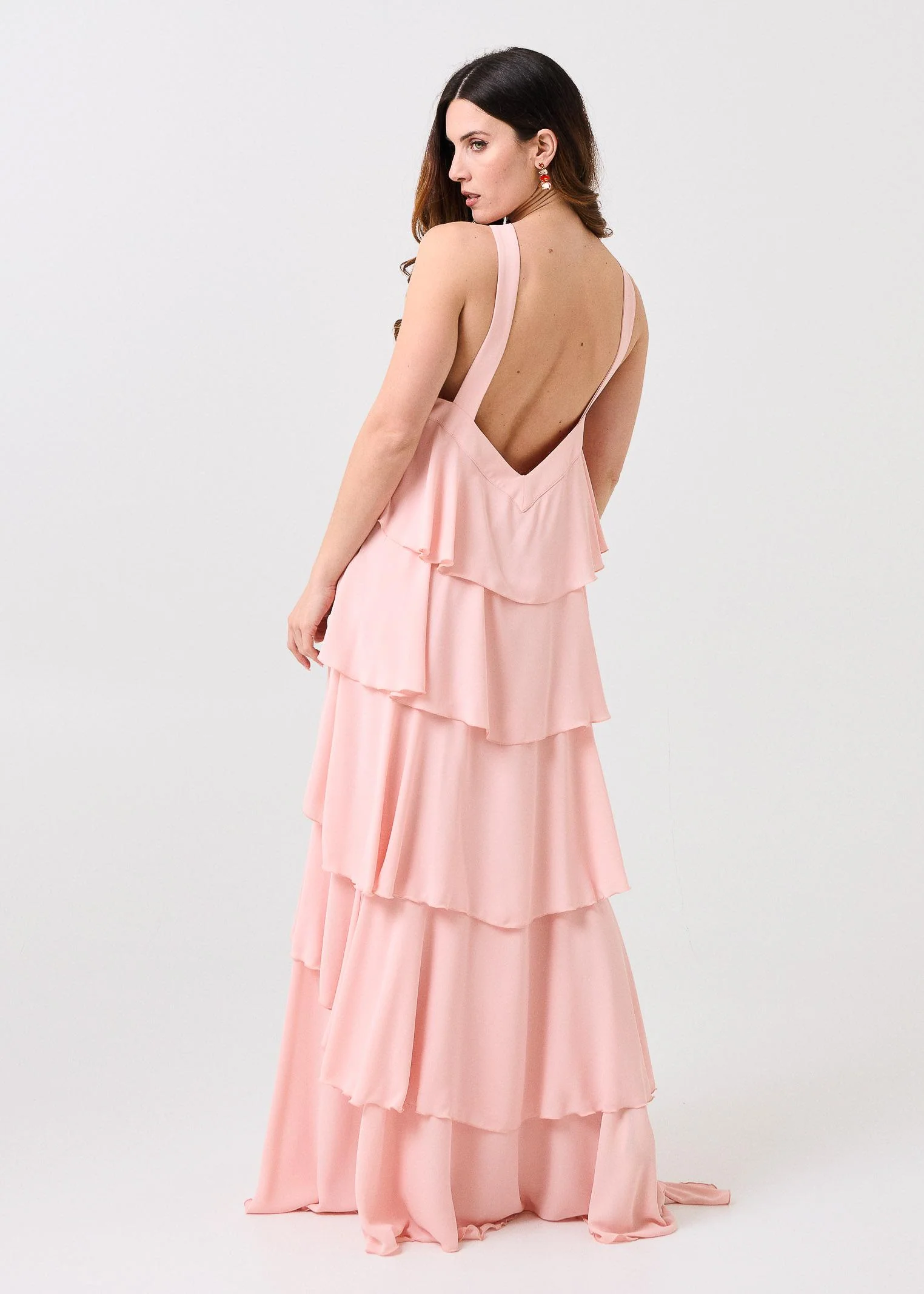 Abito "new lilly" Silence Limited rosa pesca - Image 3