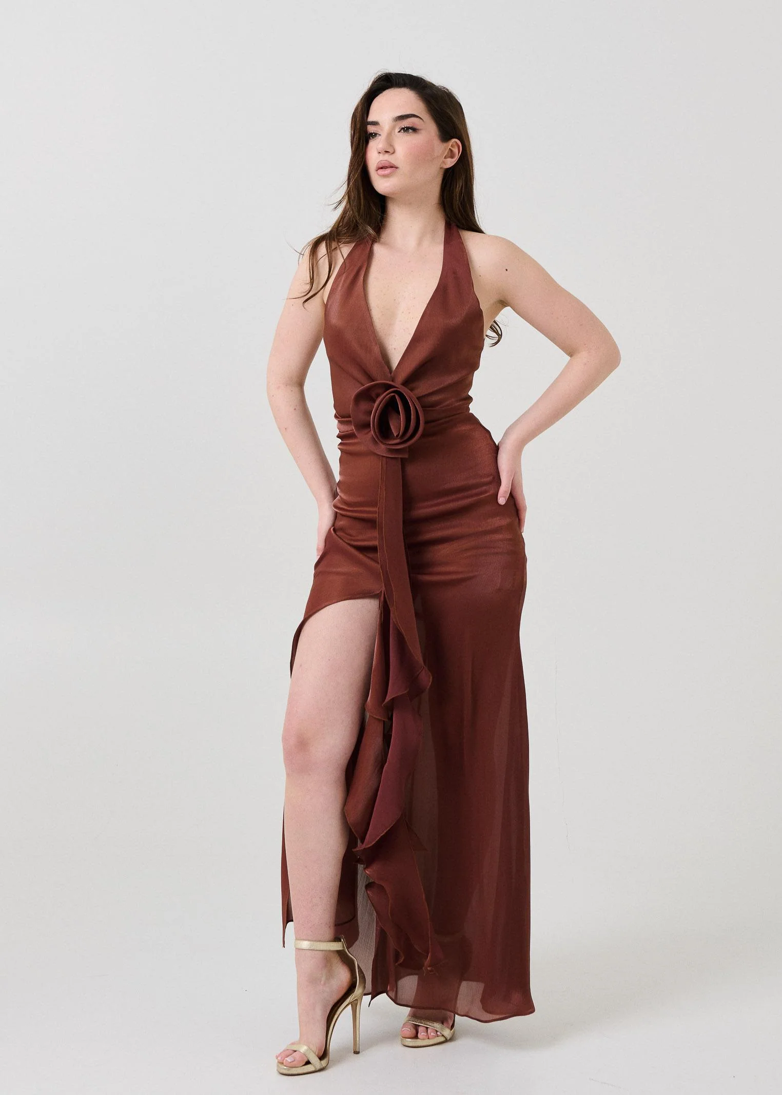 Abito "Rosabelle" Silence Limited marrone - Image 2