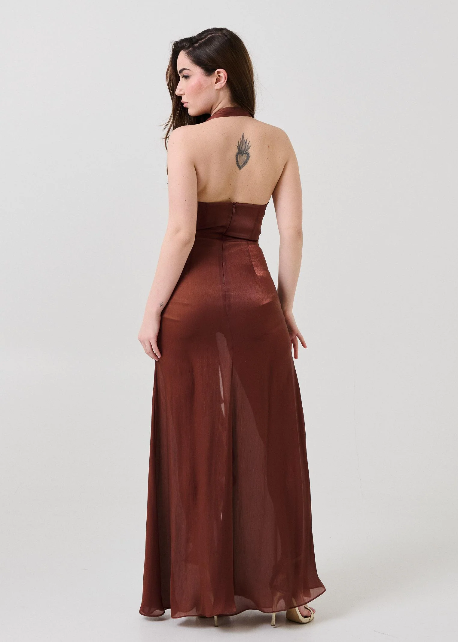 Abito "Rosabelle" Silence Limited marrone - Image 4