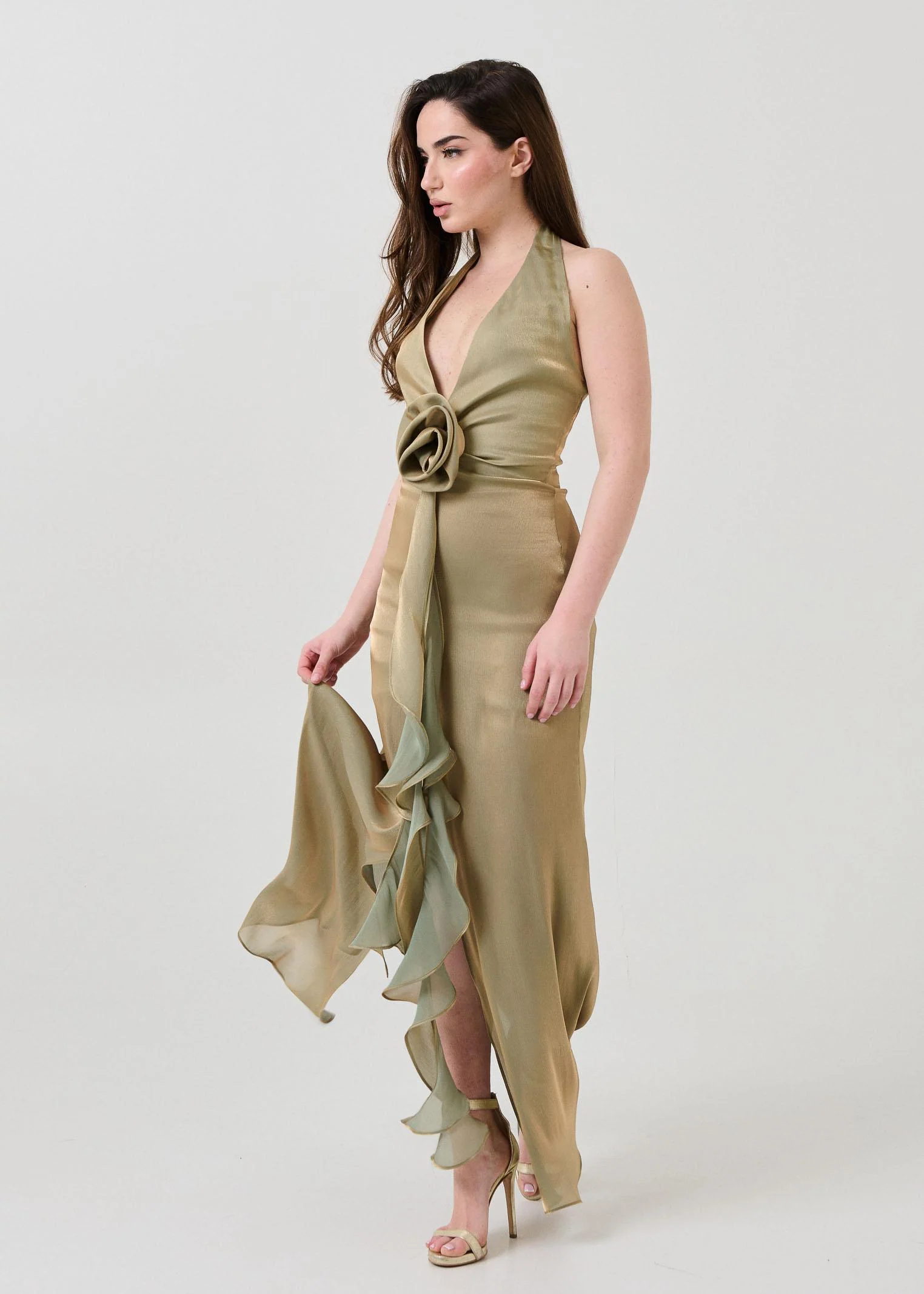 Abito "Rosabelle" Silence Limited verde - Image 2