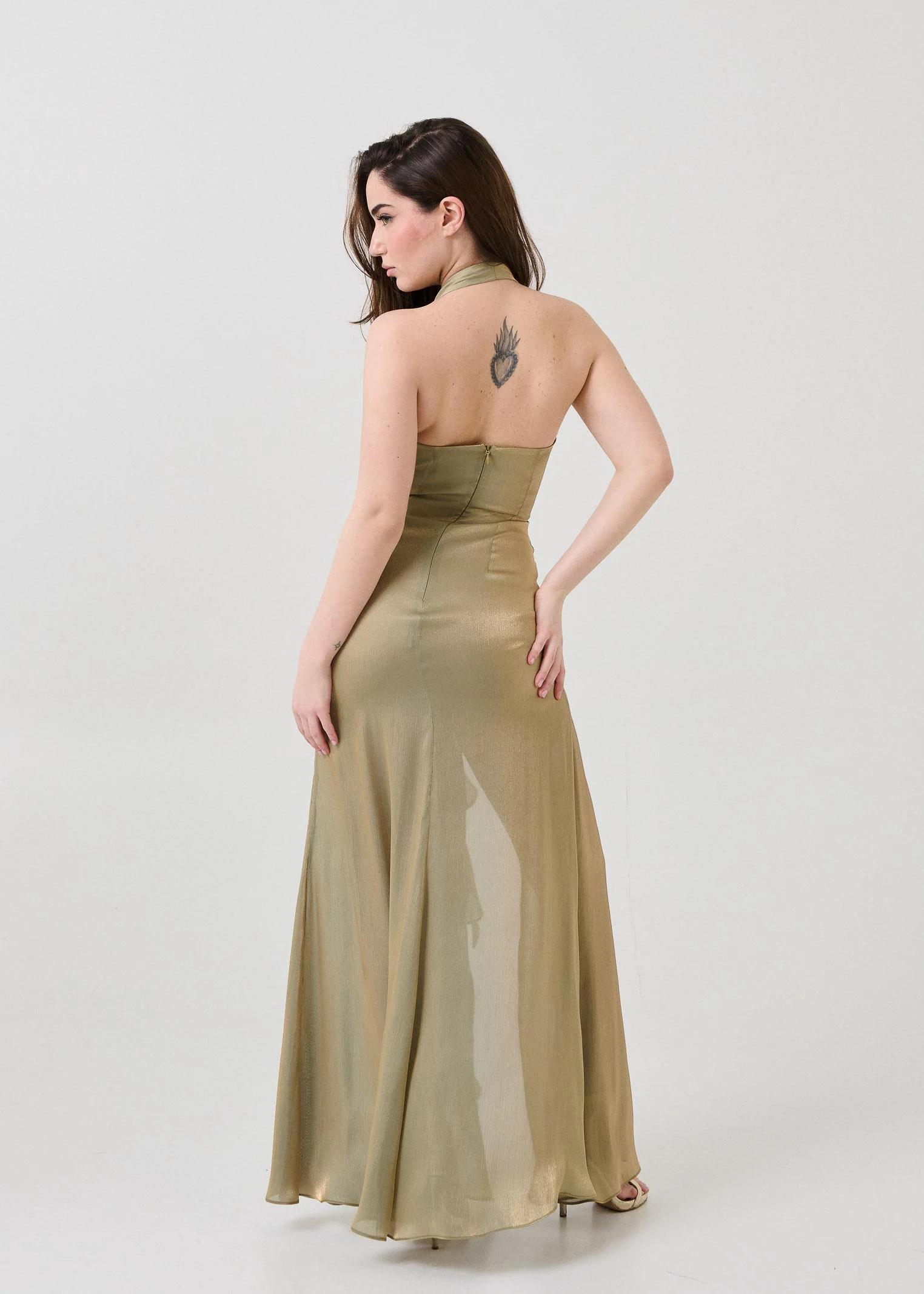 Abito "Rosabelle" Silence Limited verde - Image 4
