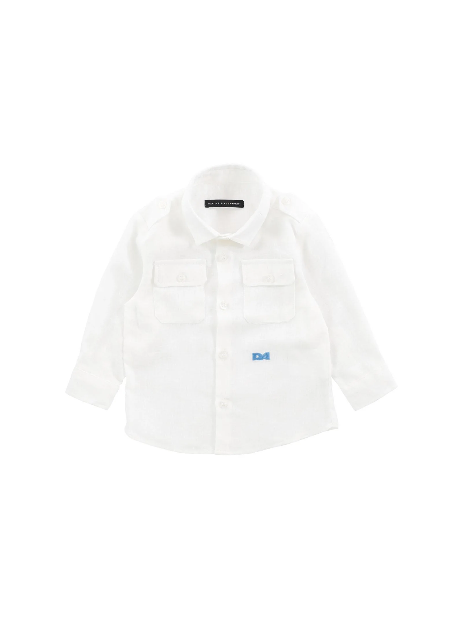 Camicia in lino con due tasche