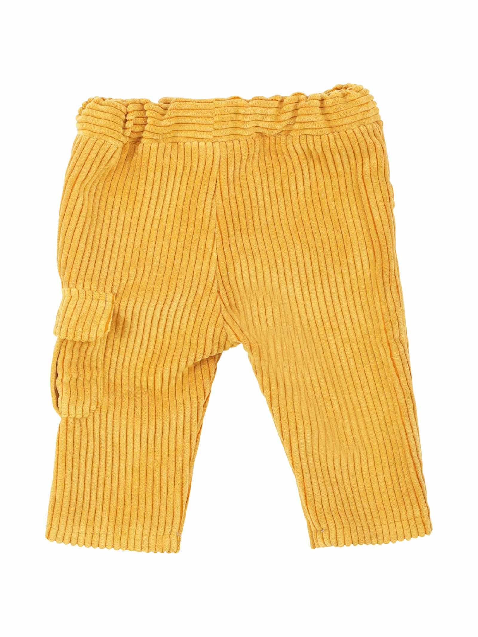 Pantalone ocra a costine - Image 2