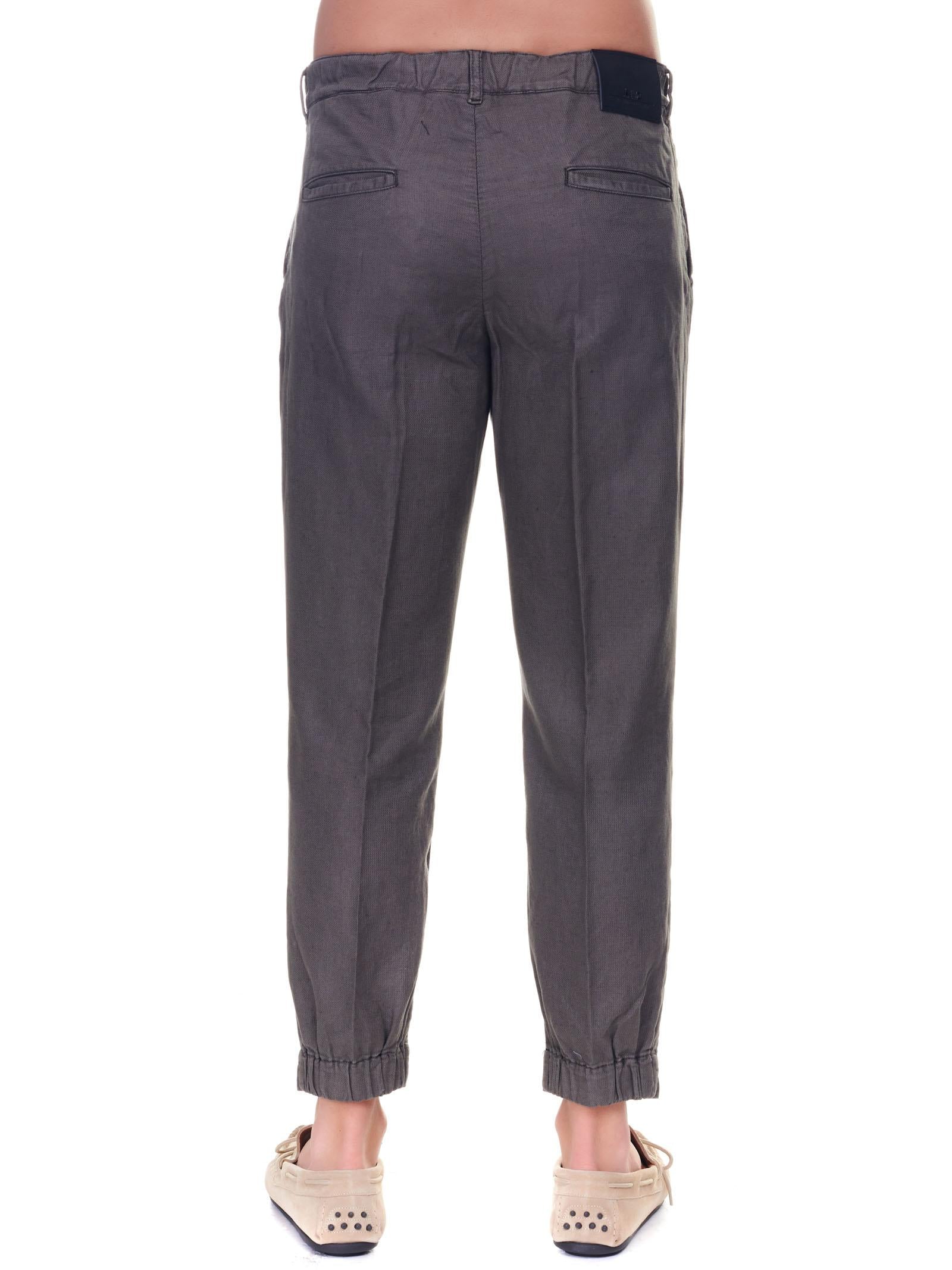 Pantalone verde militare slim in cotone - Image 3