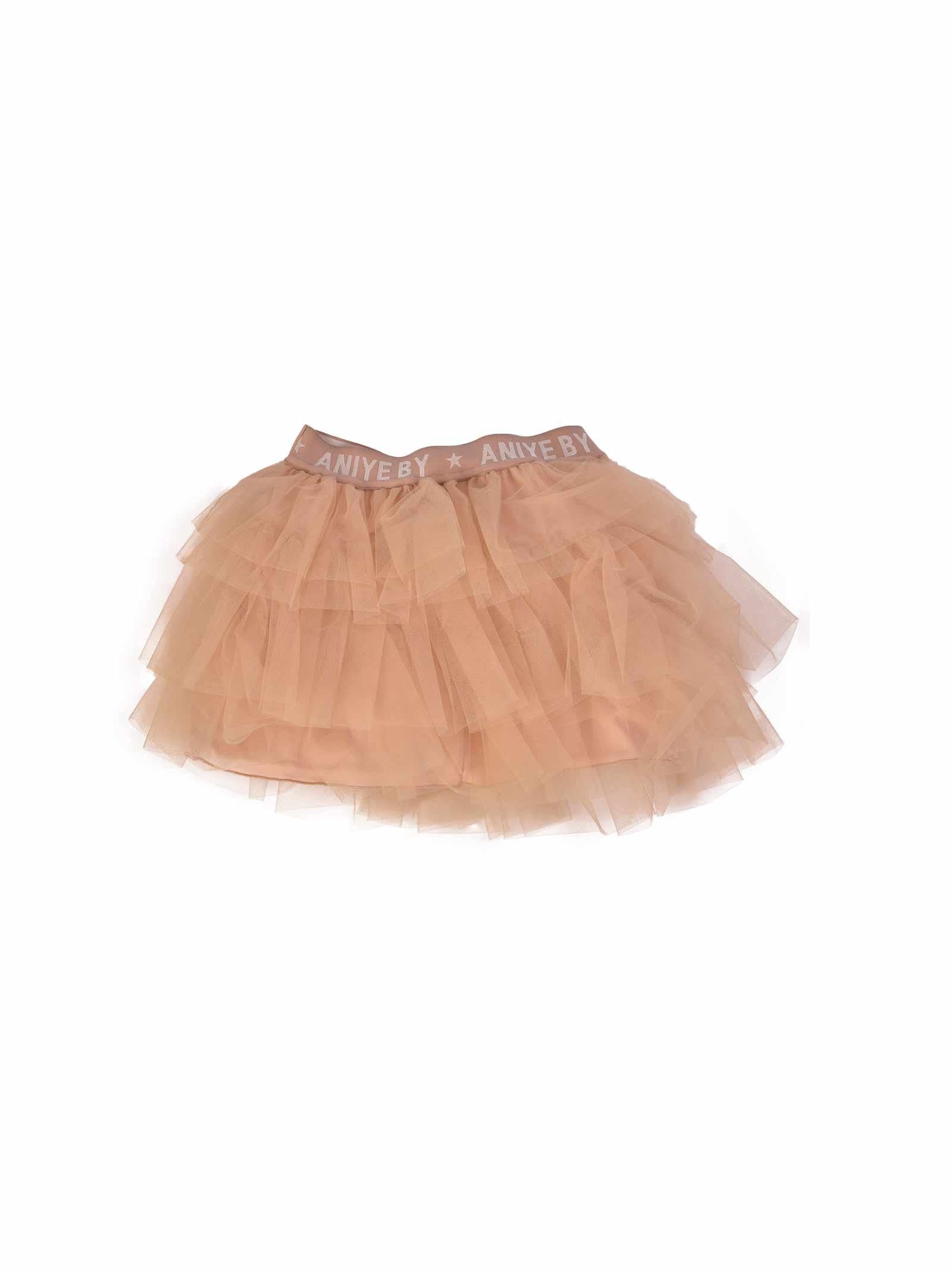 Gonna in tulle beige - Image 2