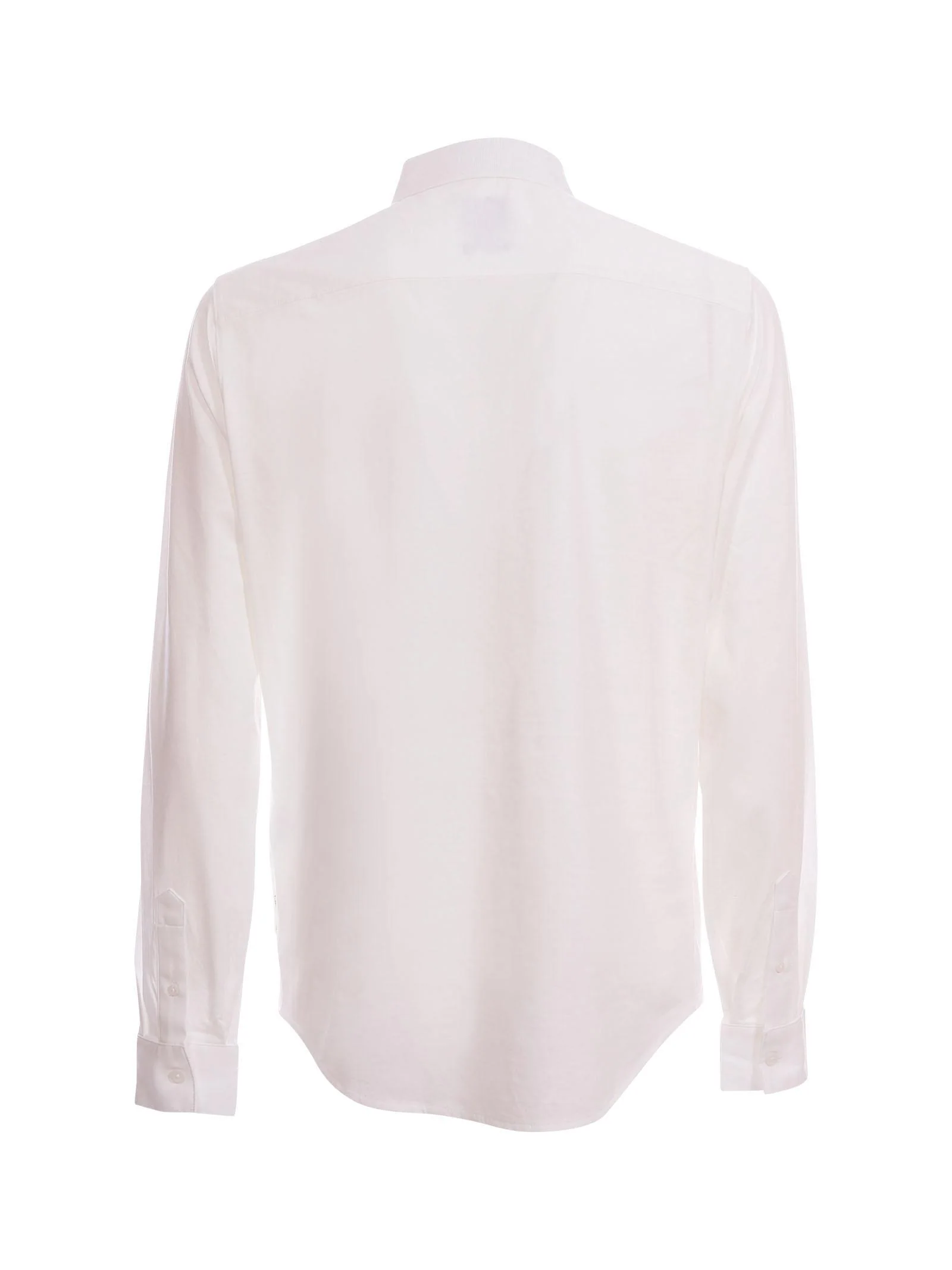 Camicia Armani Exchange bianca con logo ricamato sul petto - Image 3