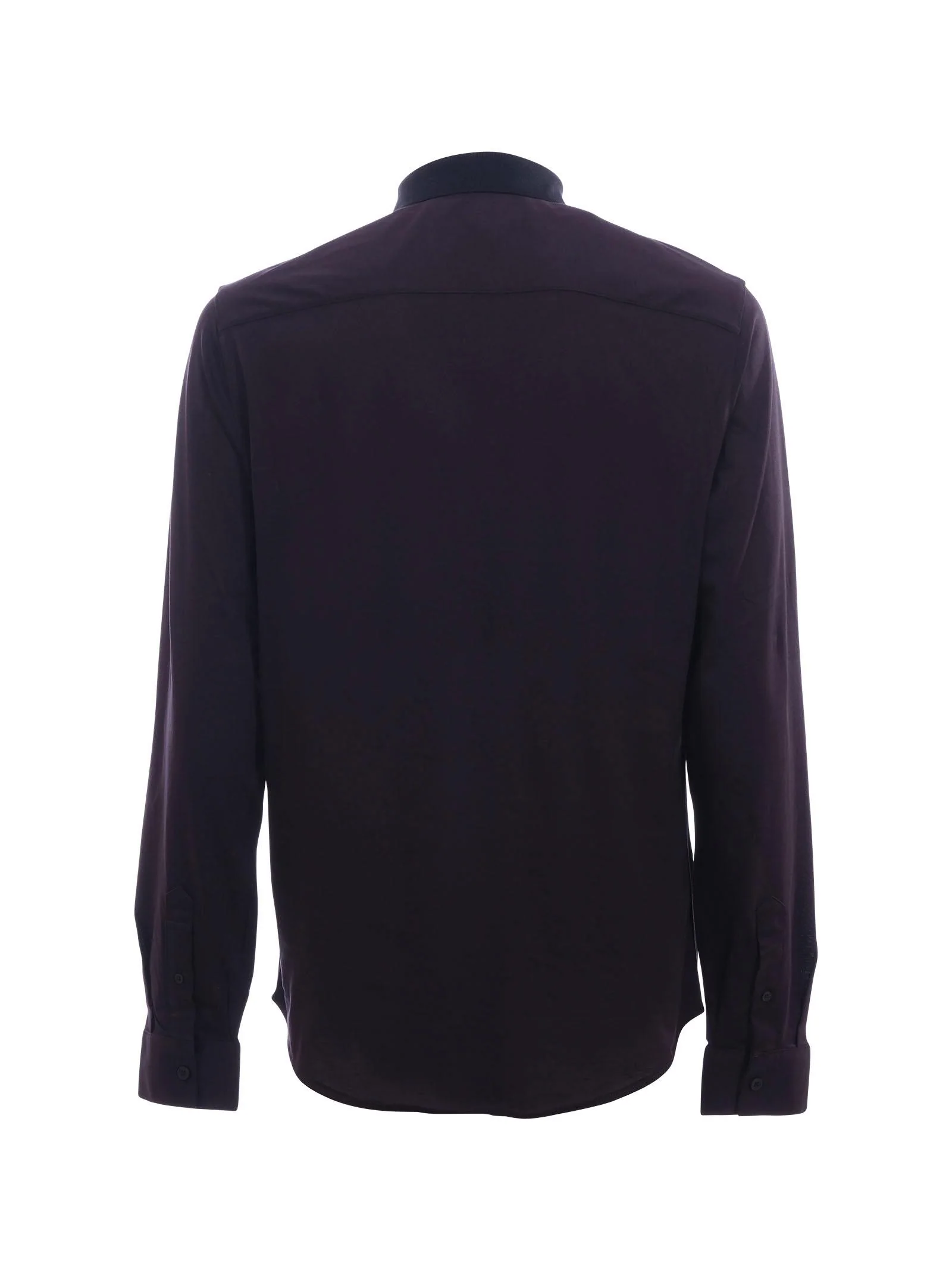 Camicia Armani Exchange blu notte con logo ricamato sul petto - Image 3