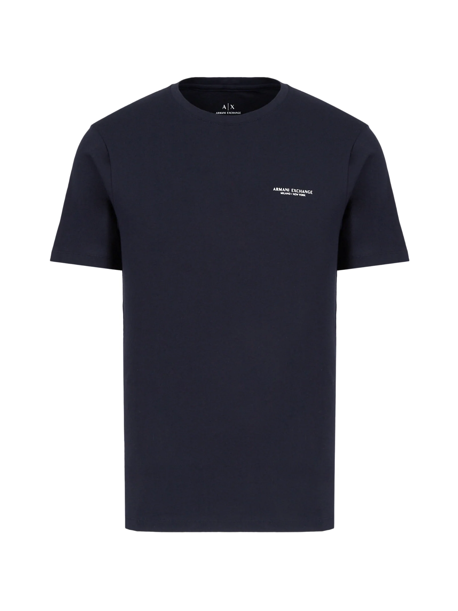 T-shirt Armani Exchange blu navy con logo sul petto
