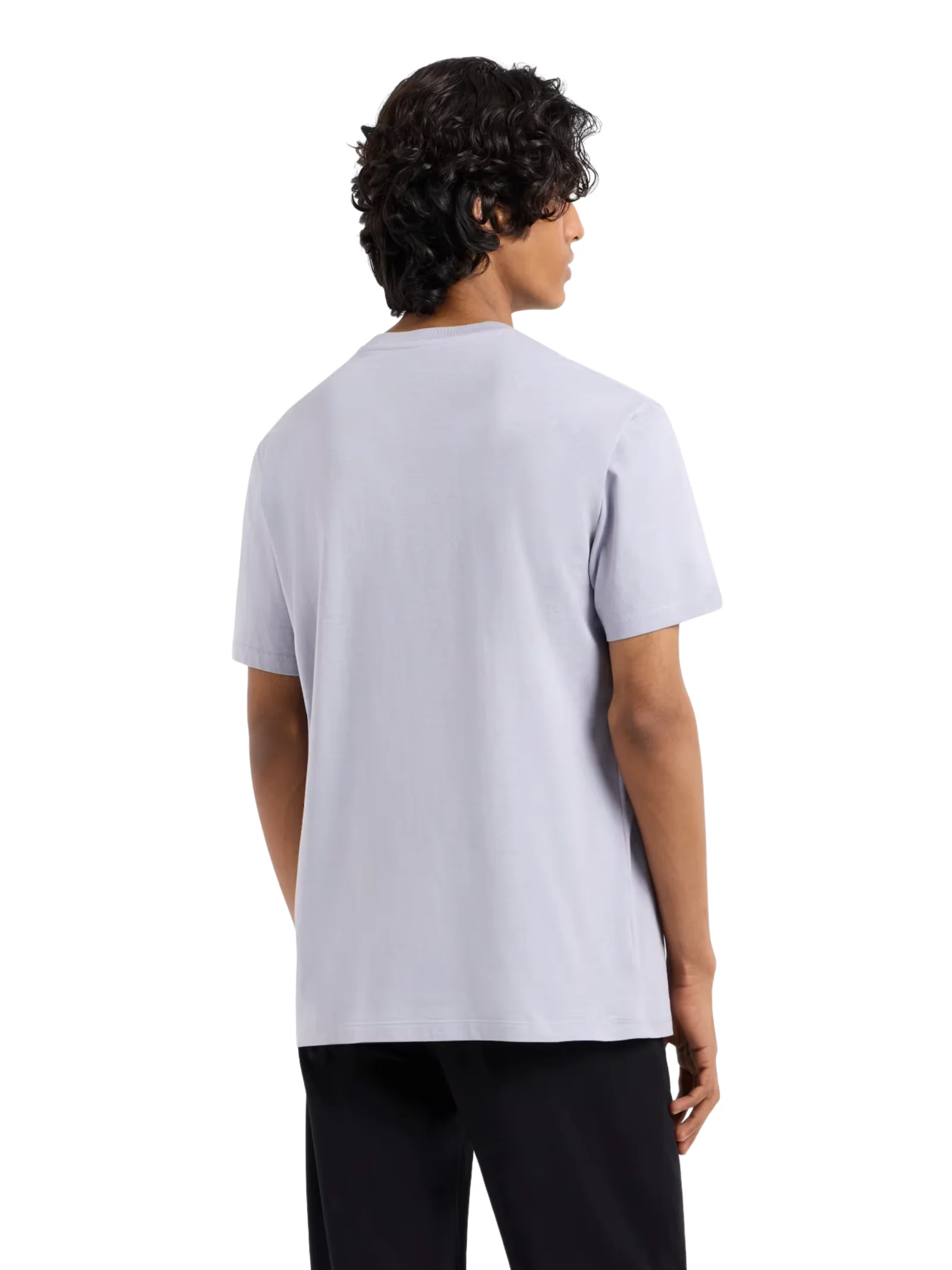 T-shirt Armani Exchange lilla con logo sul petto - Image 4