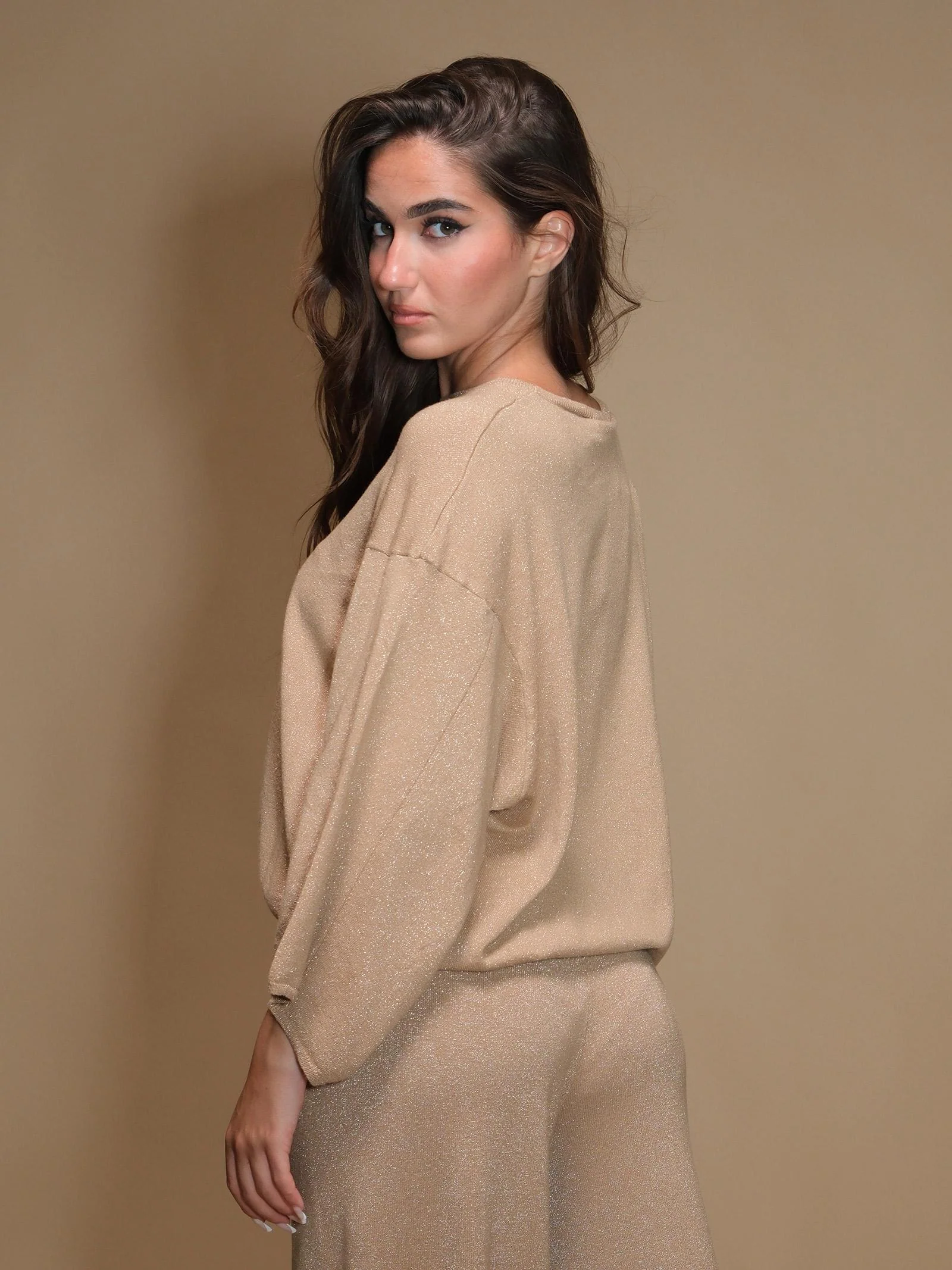 Maglia Armoire lurex mandorla - Image 3