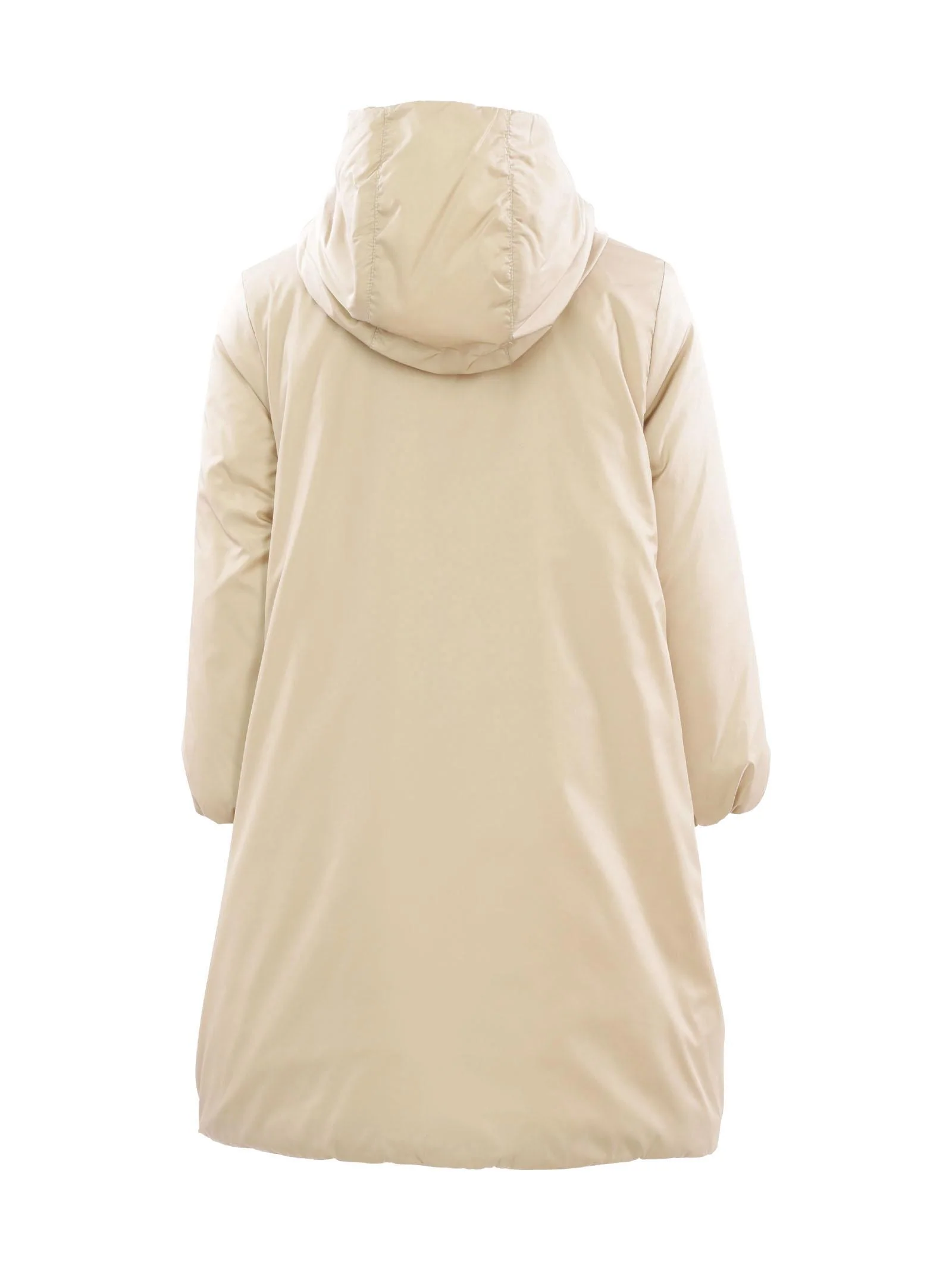 Cappotto piumino beige in eco padding - Image 3
