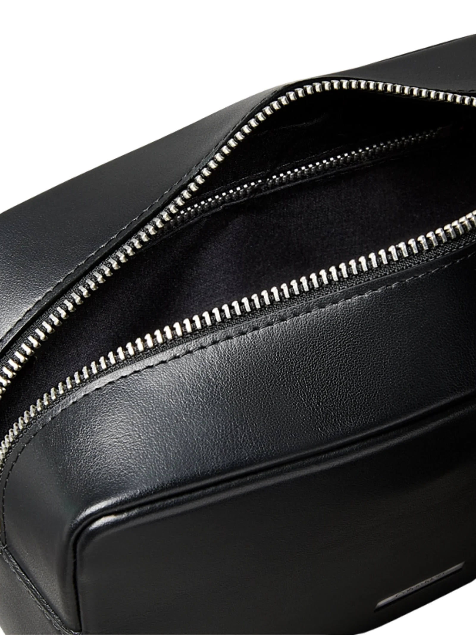 Astuccio da bagno Calvin Klein nero in pelle - Image 3