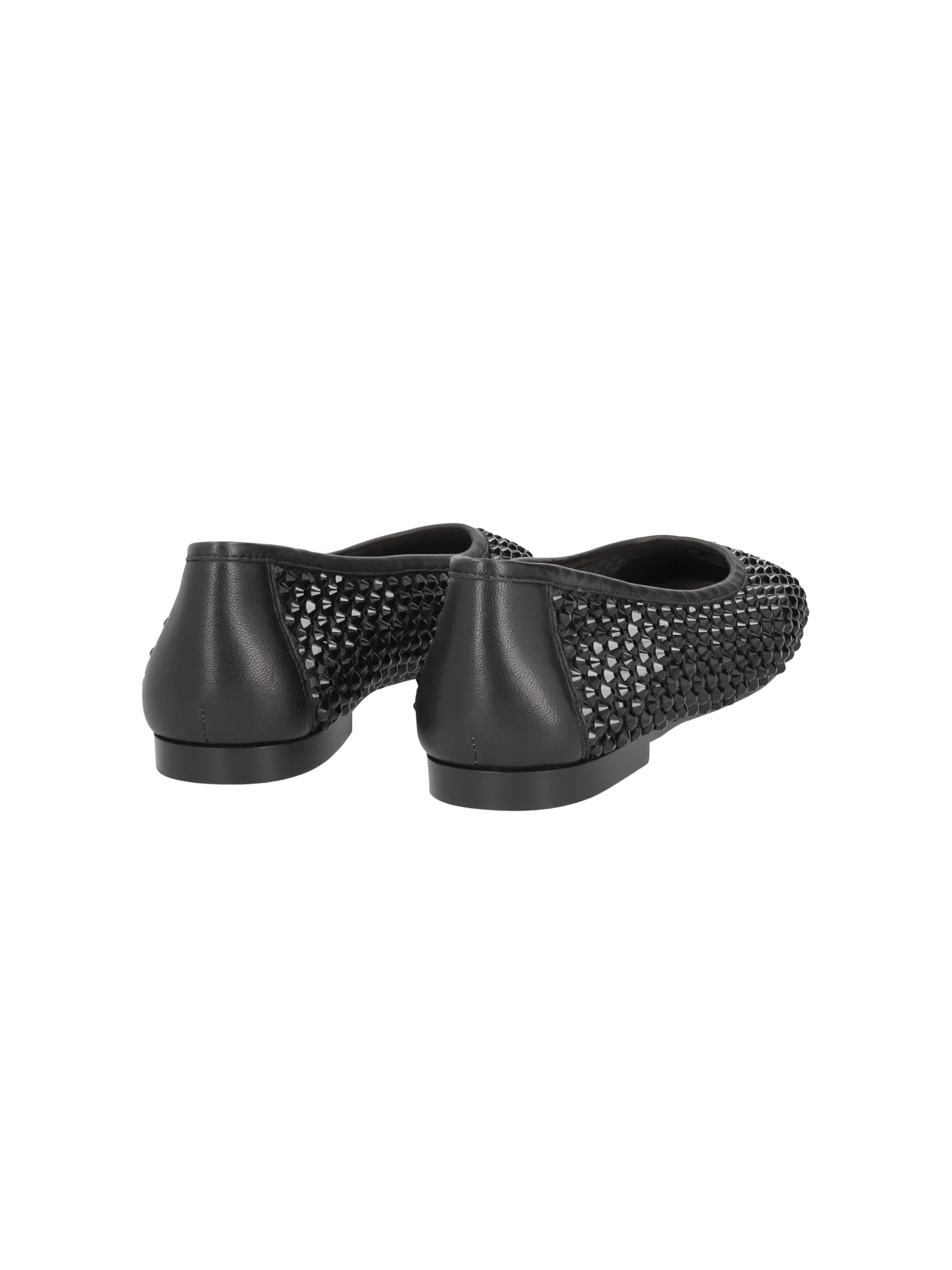 Ballerine "Chantilly" Tosca Blu nero in rete con strass - Image 3