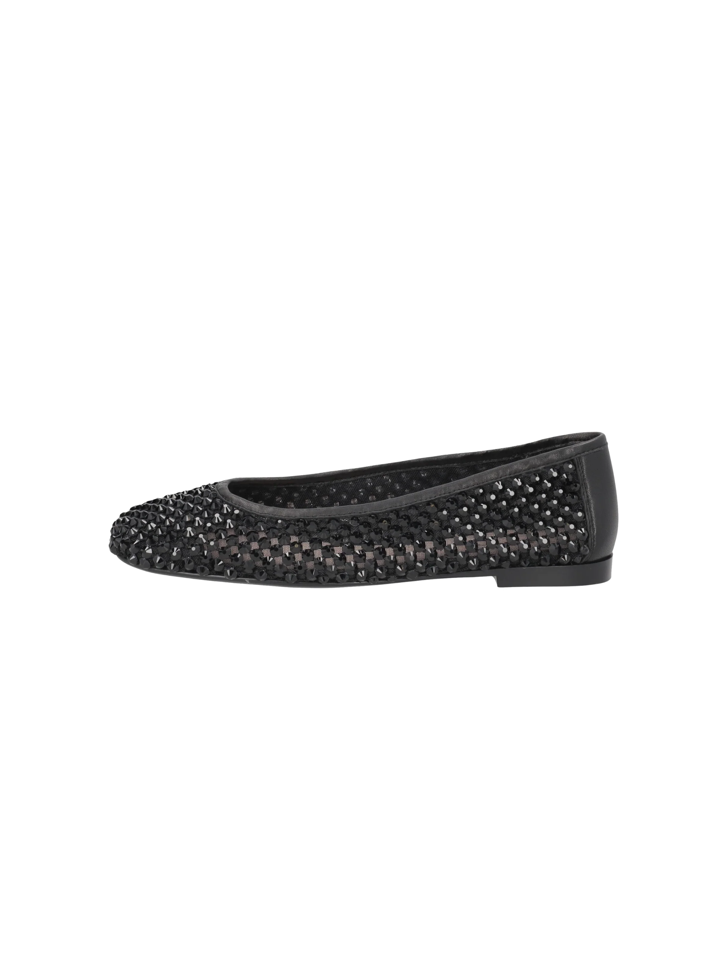 Ballerine "Chantilly" Tosca Blu nero in rete con strass - Image 4
