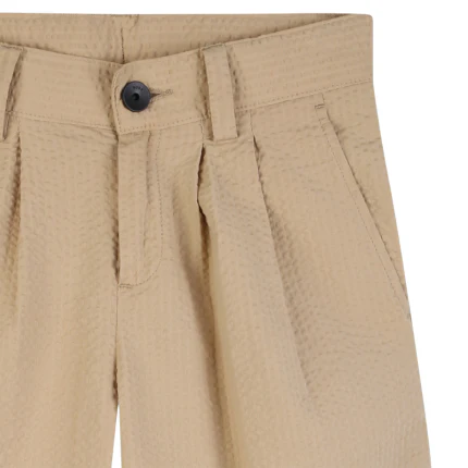 Bermuda con pinces Boss beige - Image 3