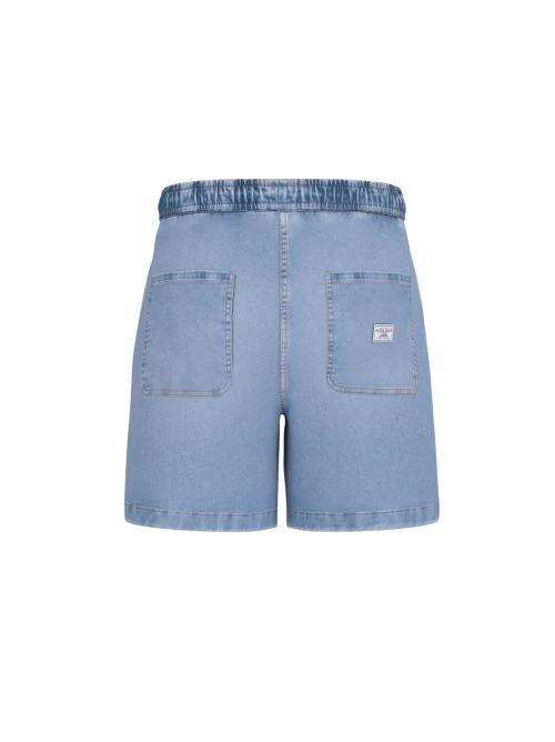 Bermuda in denim Guess blu con coulisse - Image 2