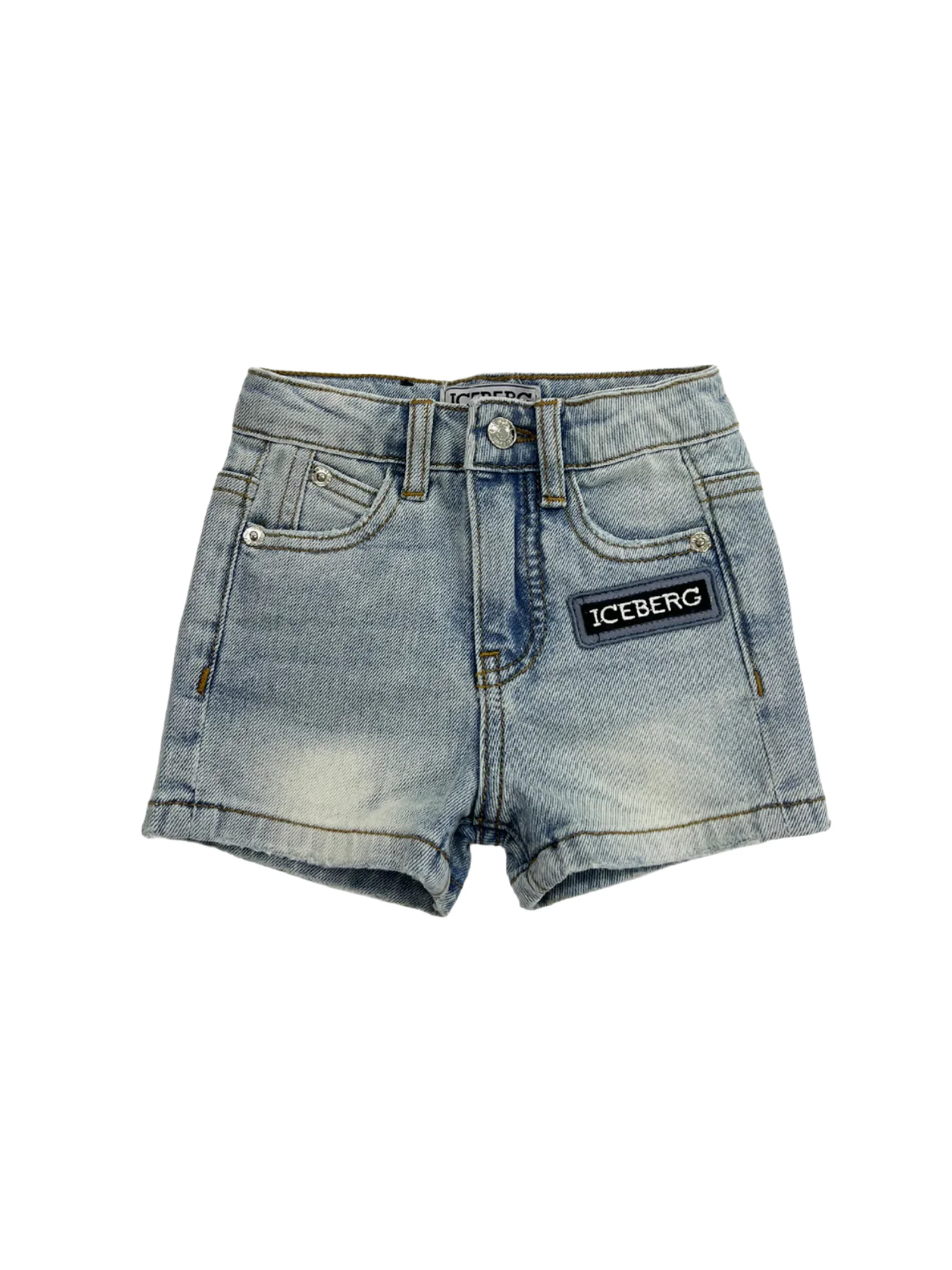 Bermuda in denim Iceberg blu