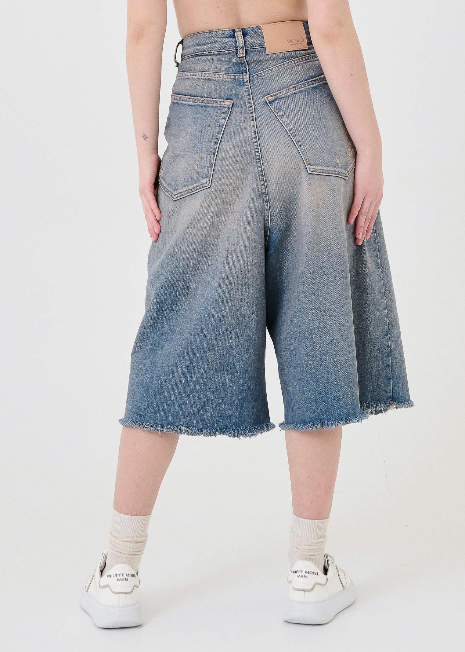 Bermuda in jeans "Carola" Vicolo blu - Image 3