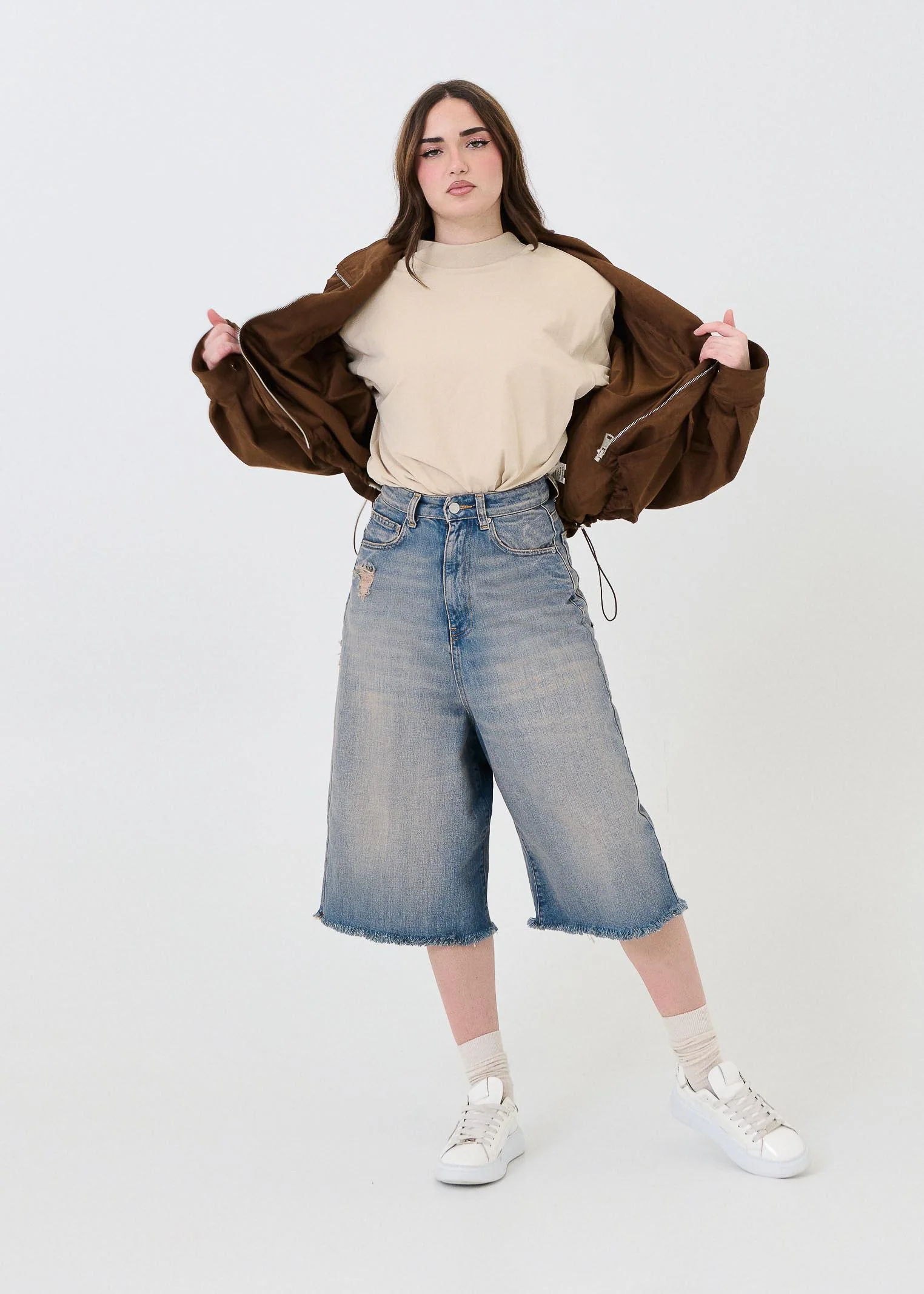 Bermuda in jeans "Carola" Vicolo blu - Image 4