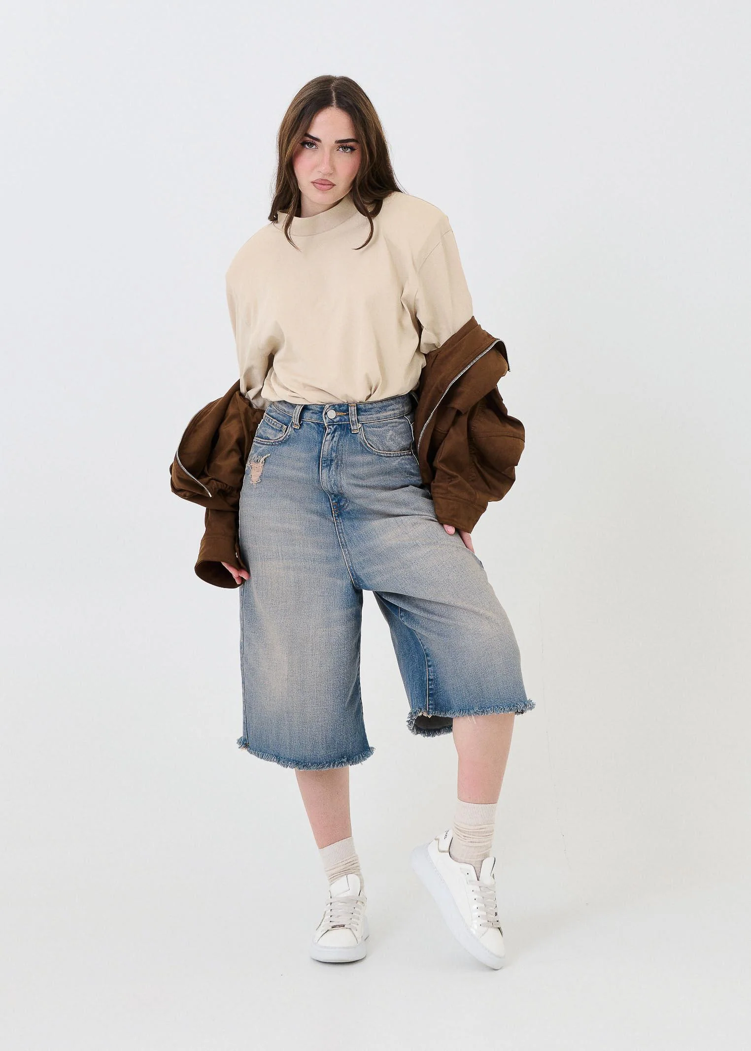 Bermuda in jeans "Carola" Vicolo blu - Image 5