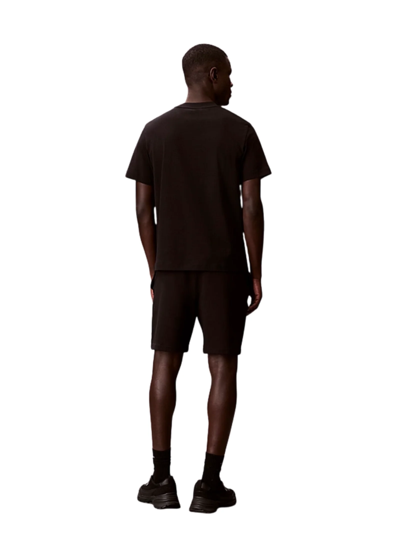 Bermuda in tuta Calvin Klein nero con stemma - Image 4