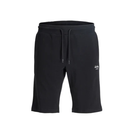 Bermuda Jack & Jones nero con logo lettering