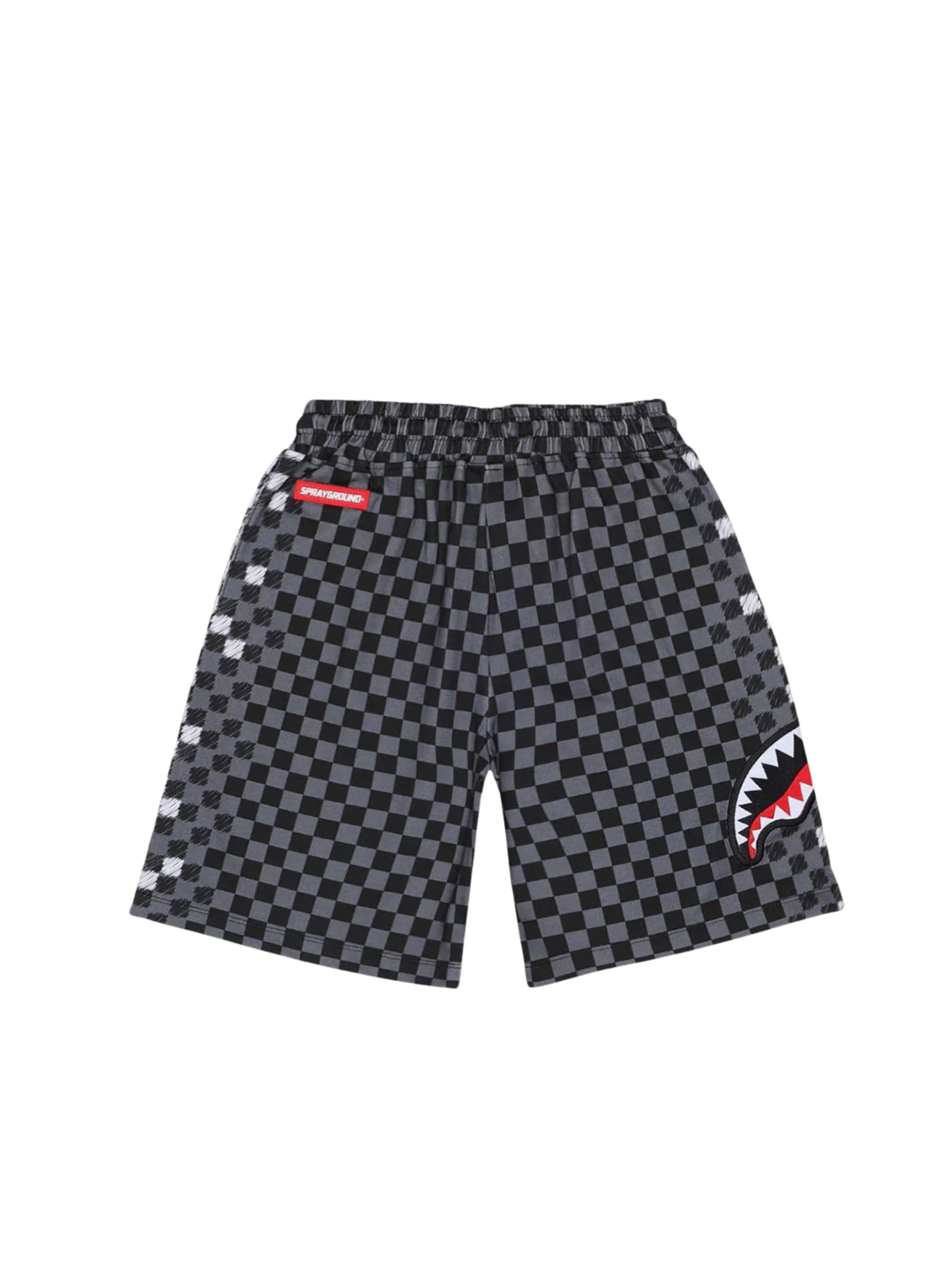 Bermuda Sprayground bianco a scacchi con logo laterale - Image 2