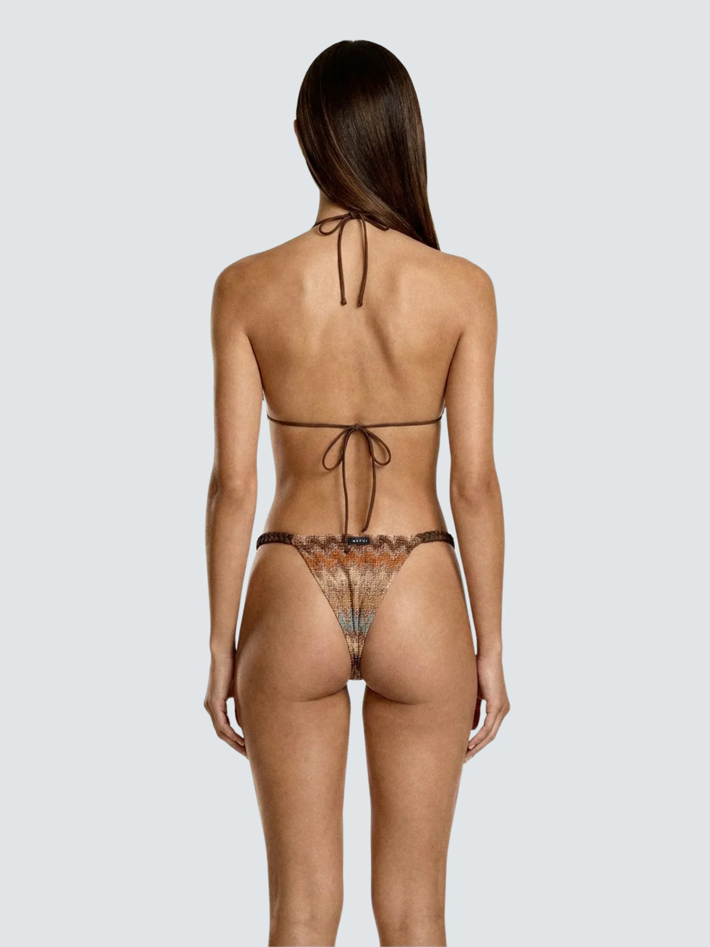 Bikini a due pezzi crochet Me Fui marrone - Image 2