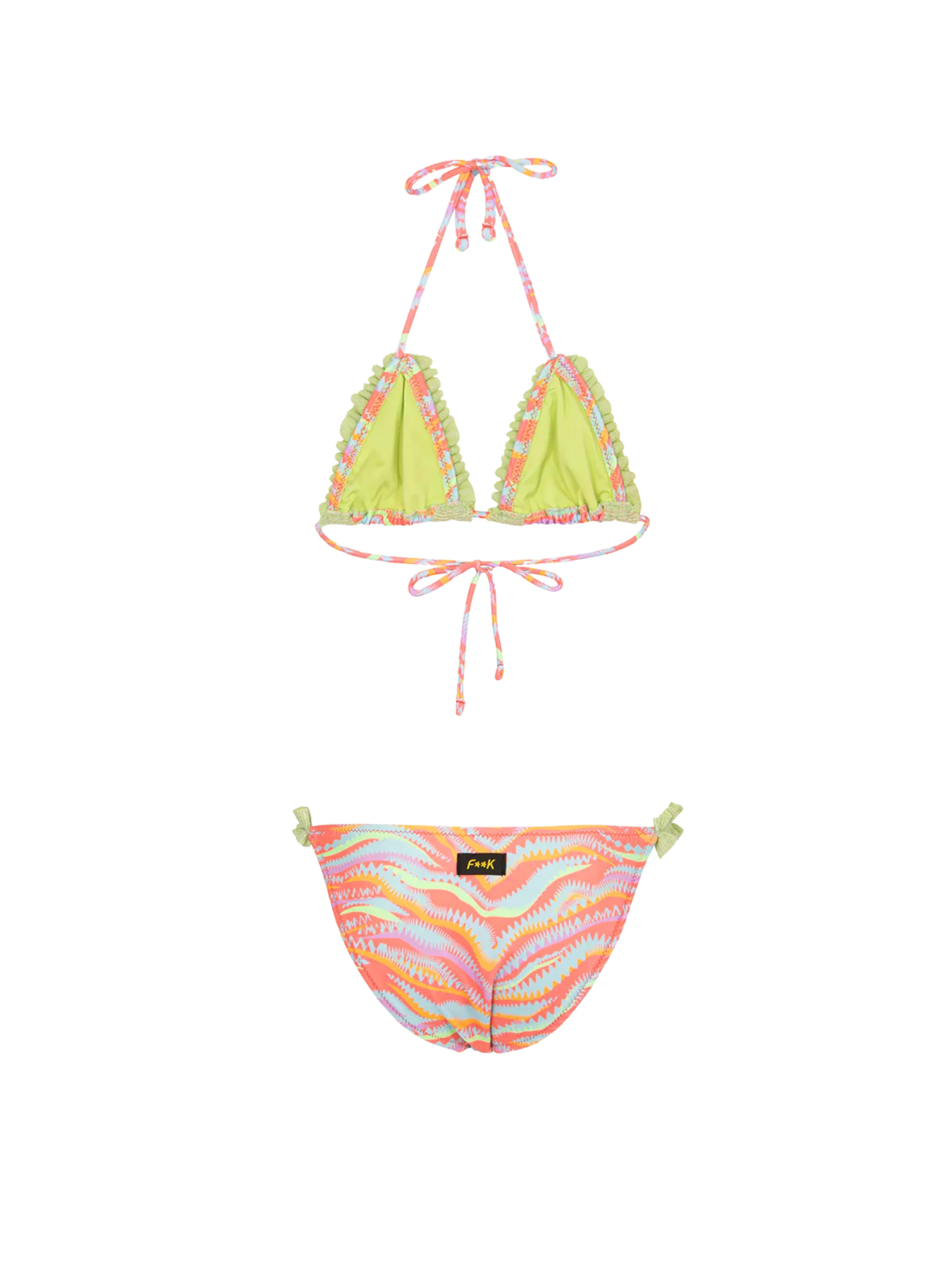 Bikini a due pezzi Fk arancione - Image 2