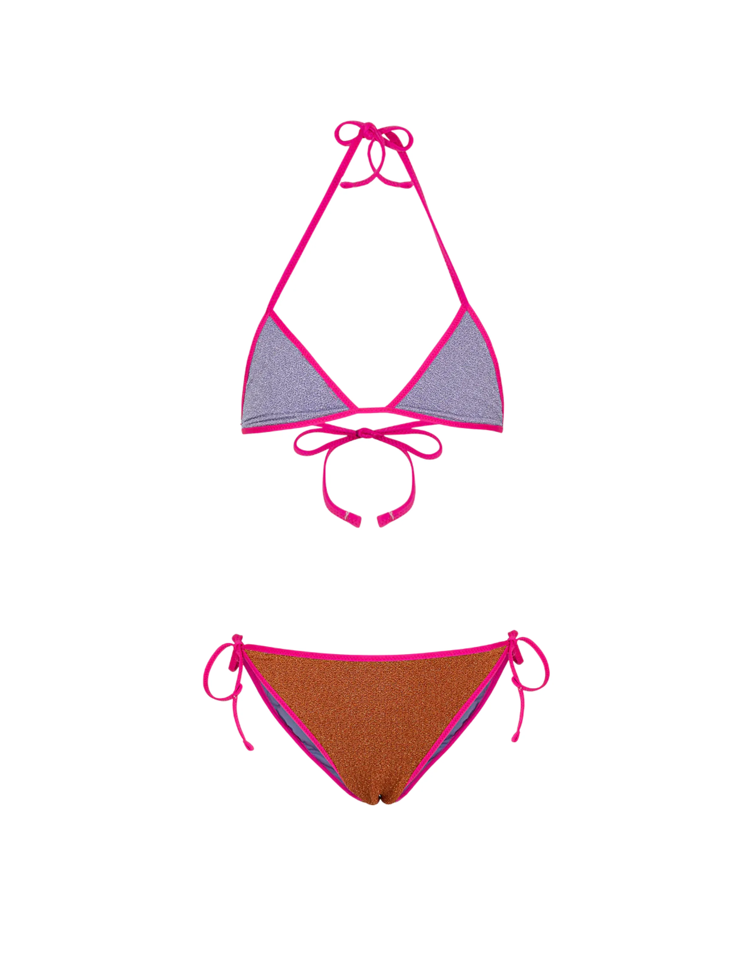 Bikini a due pezzi Fk multicolor in filo lurex